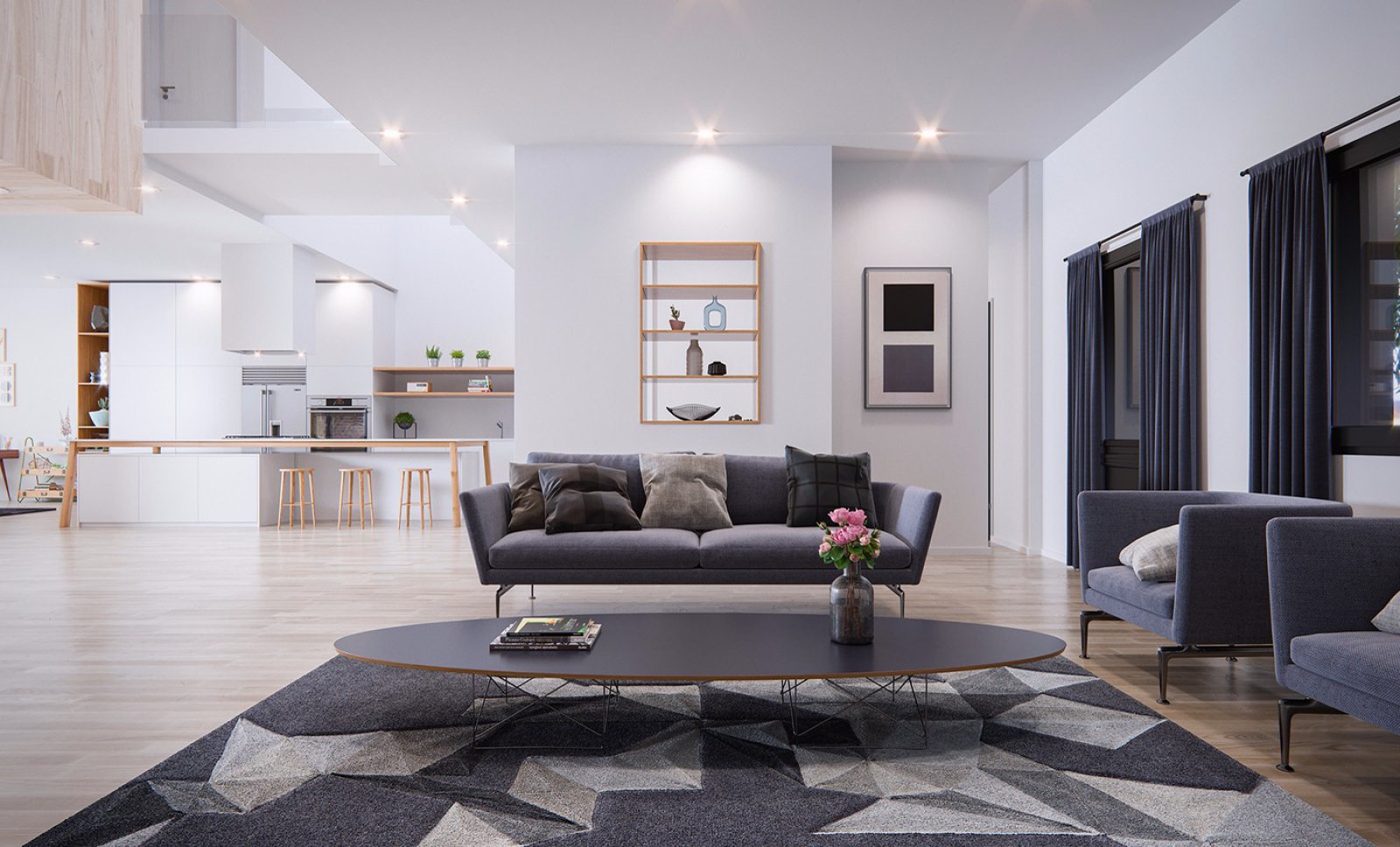 国外现代木质感公寓  Maison Mentana-4