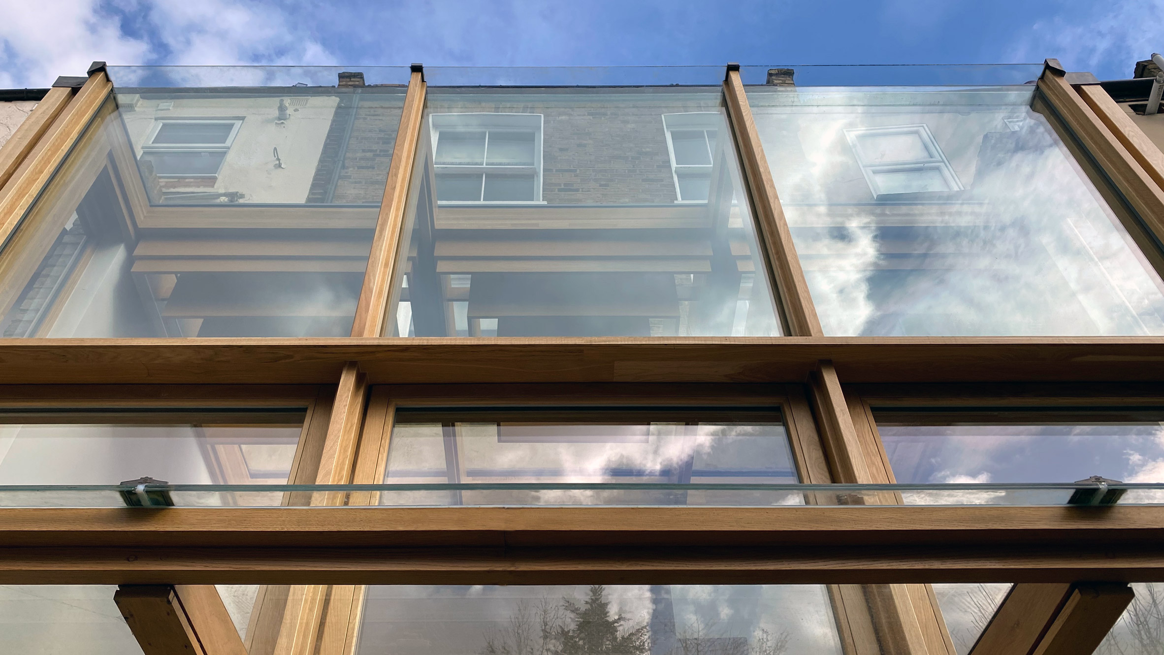 伦敦维多利亚式联排别墅增设橡木框架阳光房-0