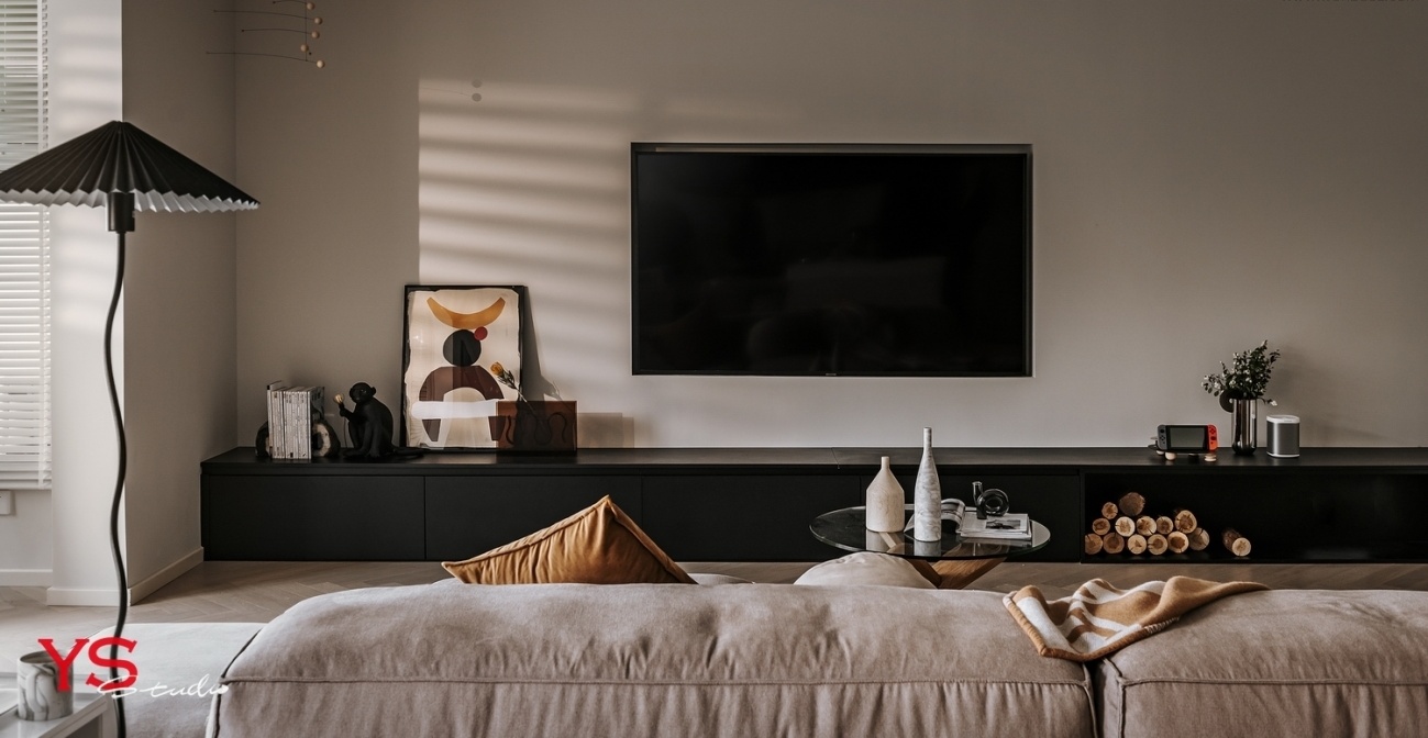 奶咖色之家 · 融合复古与极简的一室设计丨中国重庆-1