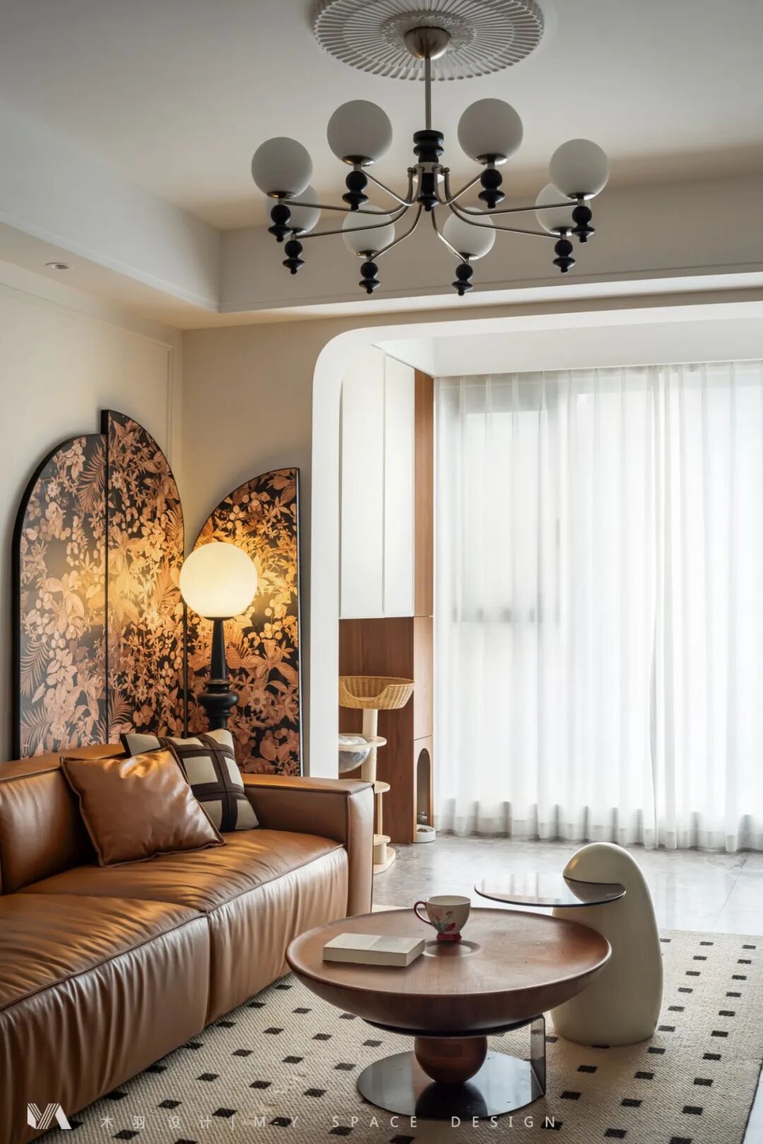 武汉木羽设计|135㎡万科公园，浪漫又复古的中古风，邂逅慢生活里的松弛感-25