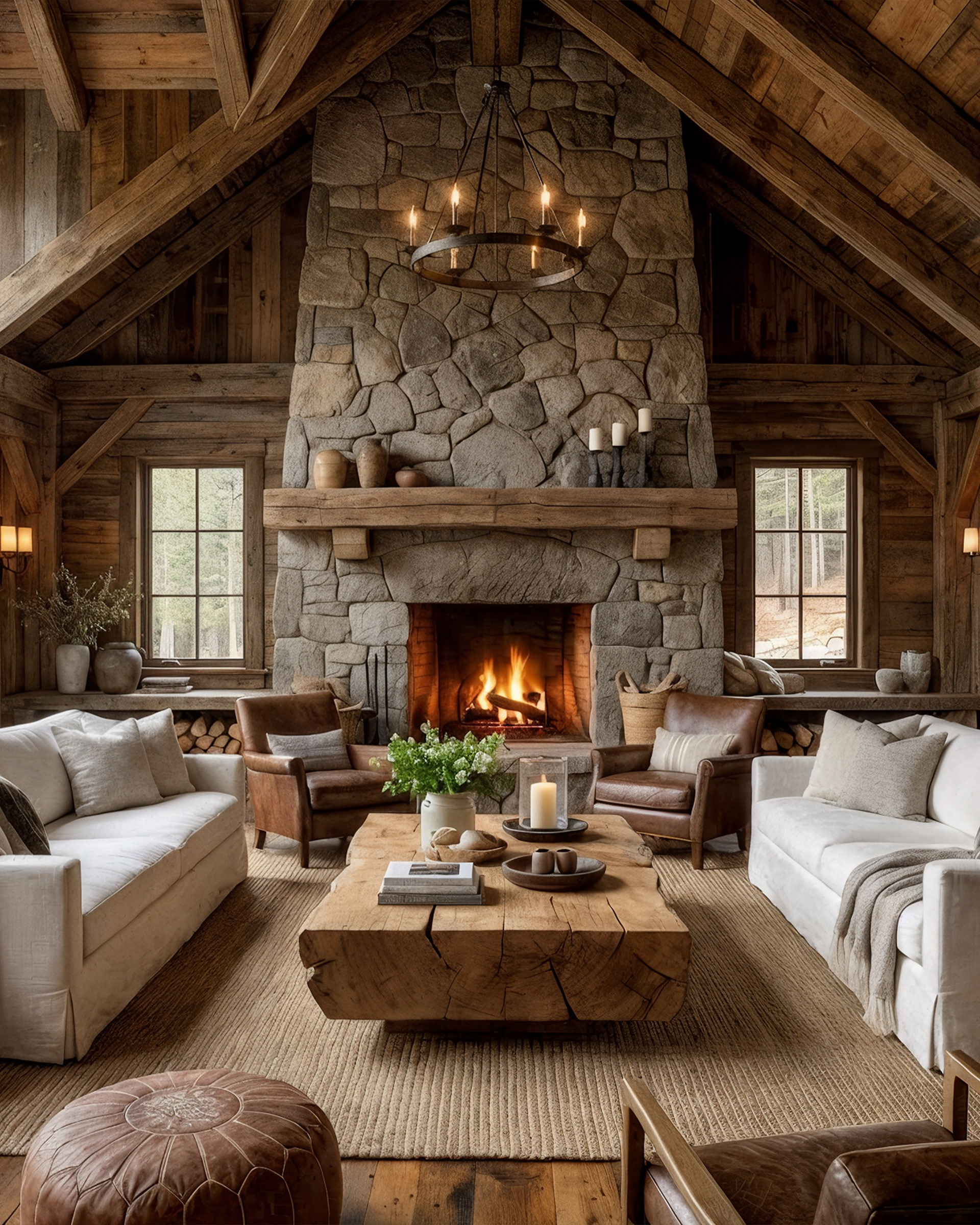 Rustic Style Livingroom（乡村风格客厅）丨Mostafa Qurtam-7