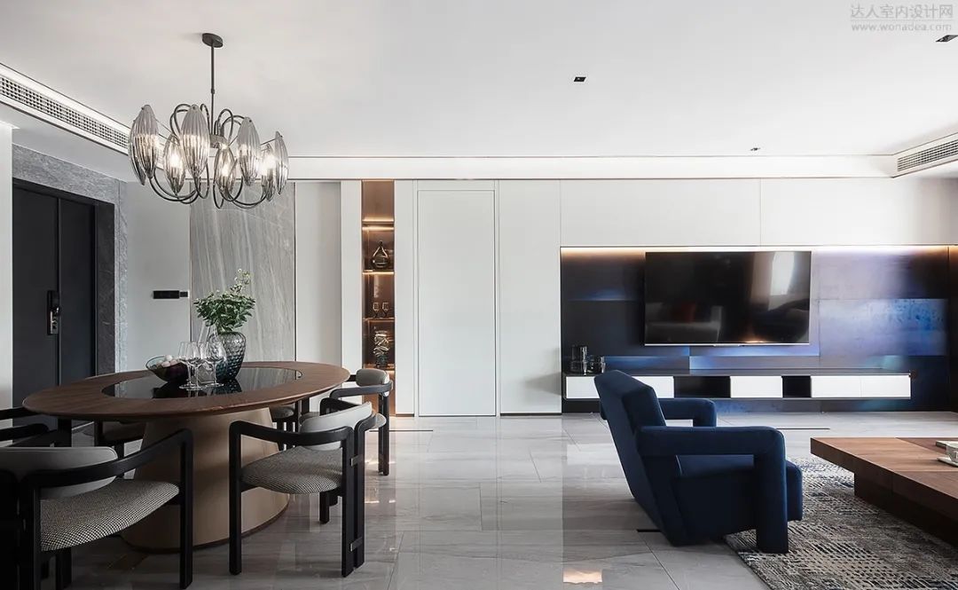 优雅时光 | 160㎡摩登私宅，艺术与生活的完美对话-23