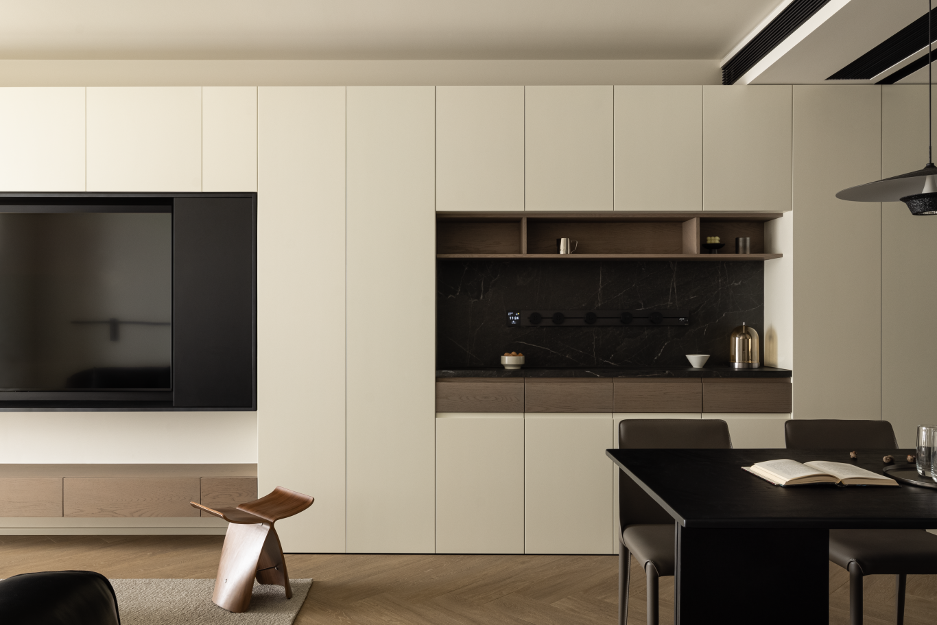 黑白格调丨中国台州丨台州本末空间设计有限公司-12