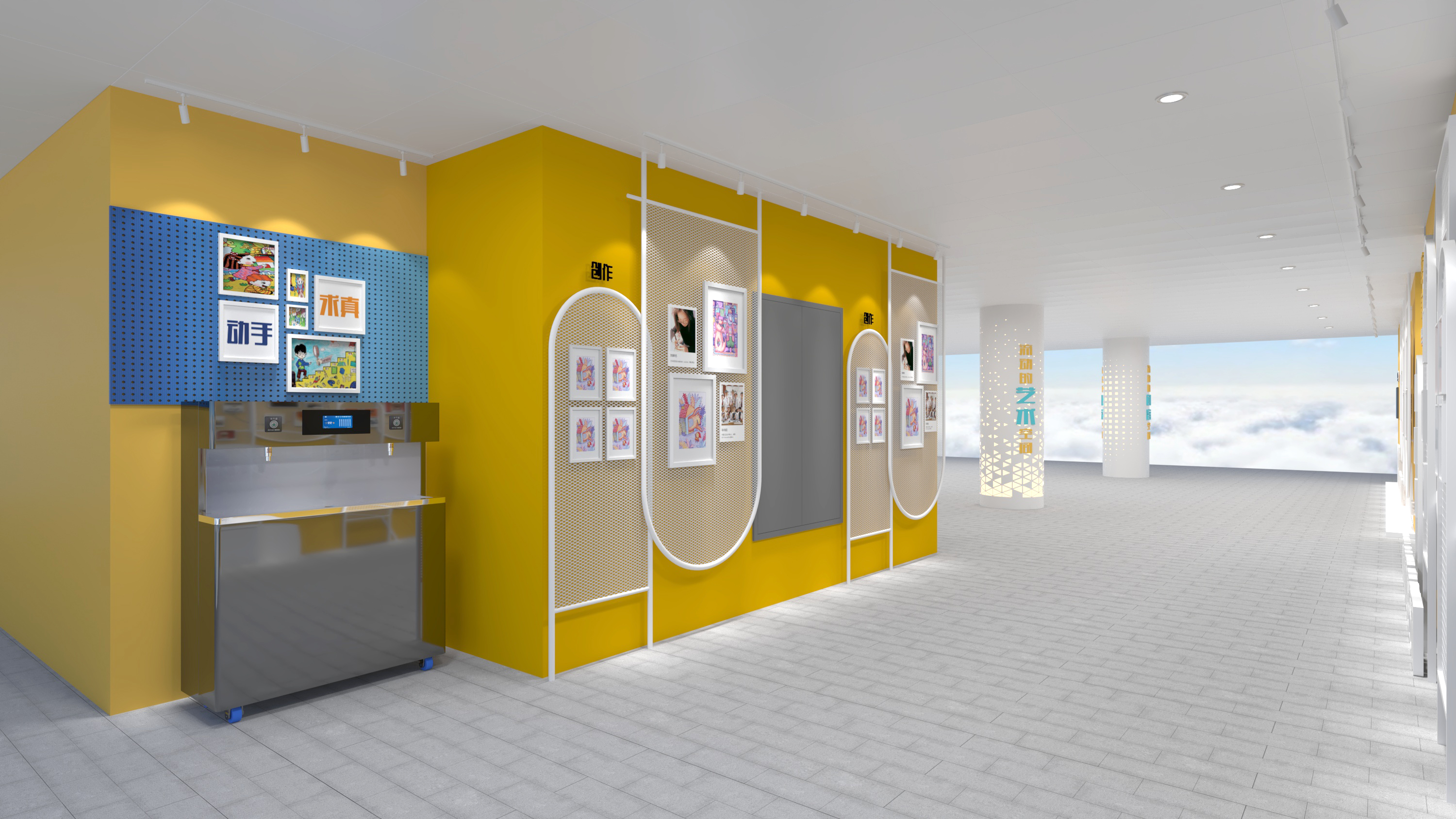 某校美术长廊设计-10
