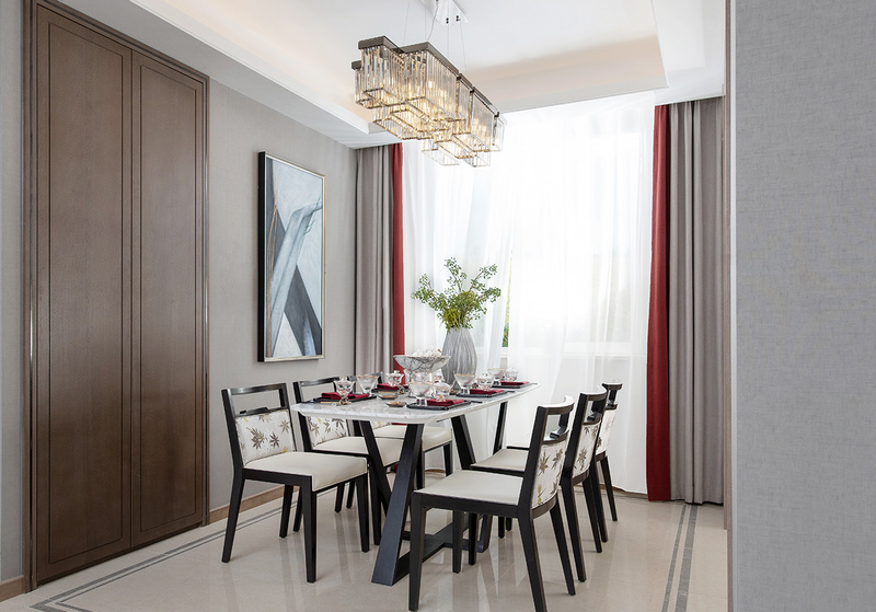 天津金辉北辰宜兴埠样板间 | 秋意浓烈的中式家居设计-12