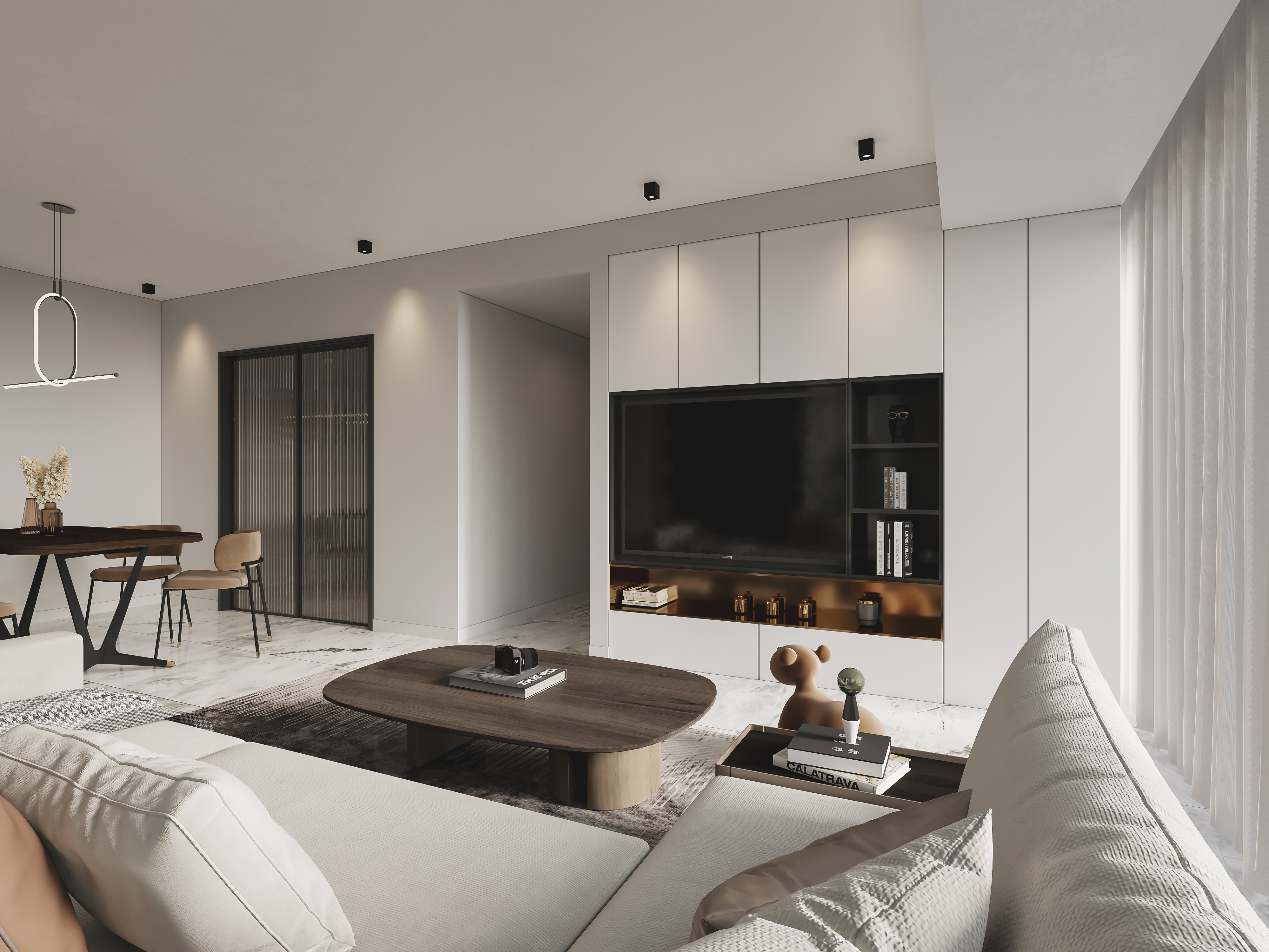 深圳口山全案设计：106㎡ 越是简简单单,越是轻松自然-5