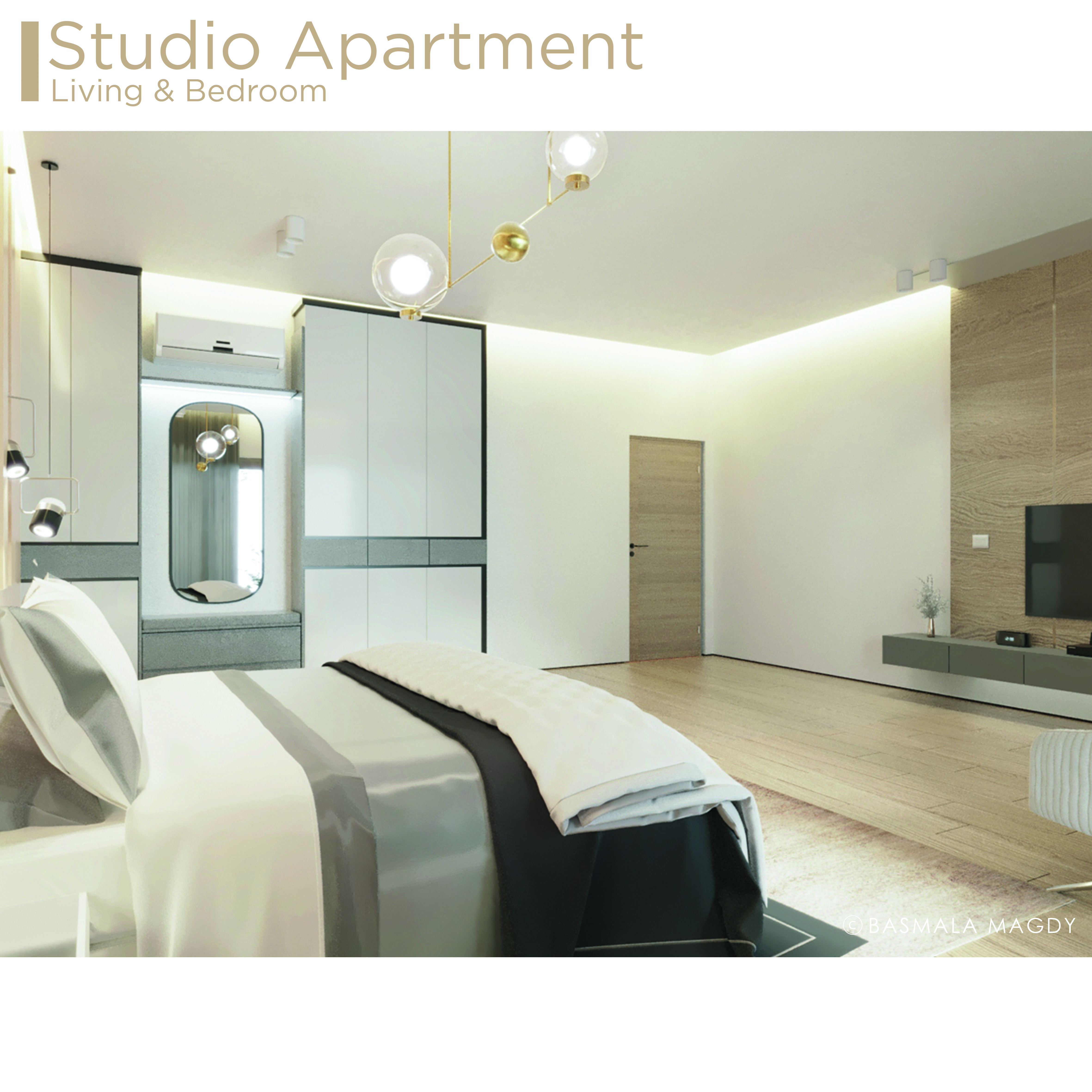 STUDIO APARTMENT- INTERIOR DESIGN-8