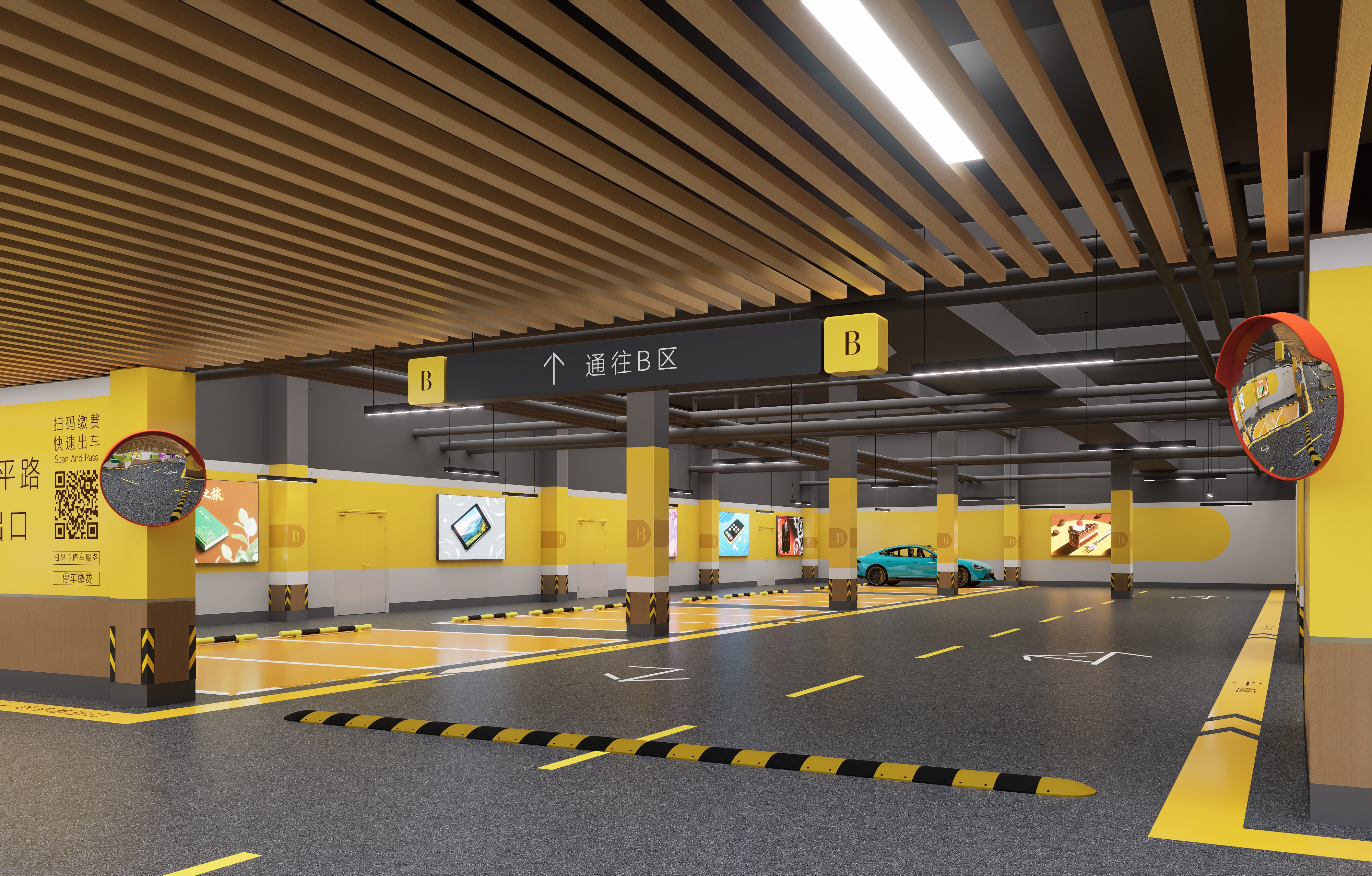 乐松广场地下停车场改造设计丨中国哈尔滨丨哈尔滨汇象创意设计有限公司-38