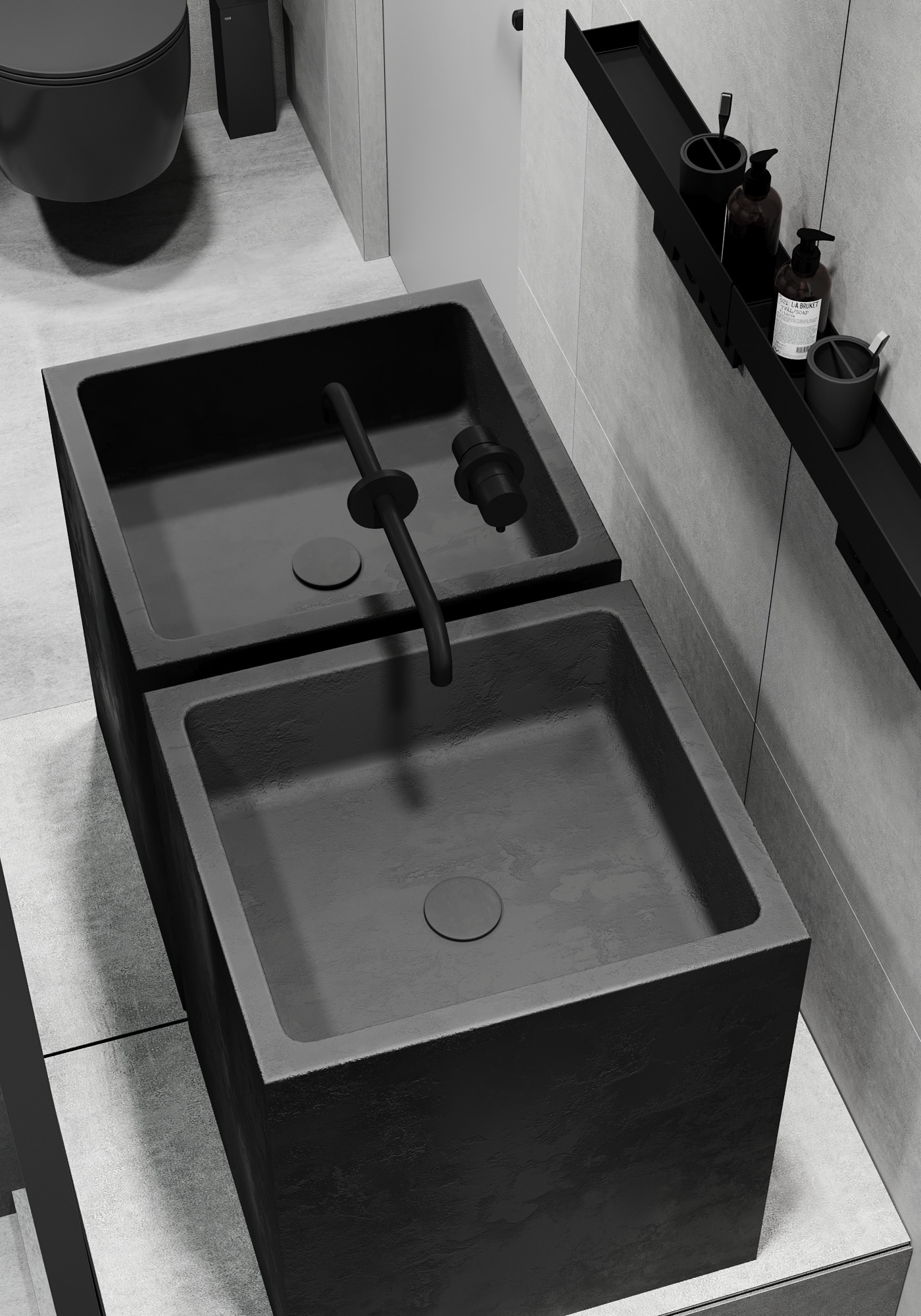 黑白简约，现代空间设计！-21