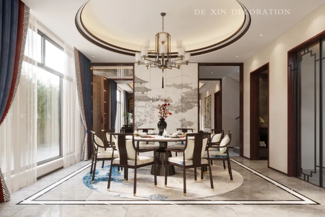 新中式风雅大宅丨中国广州丨德馨装饰-20