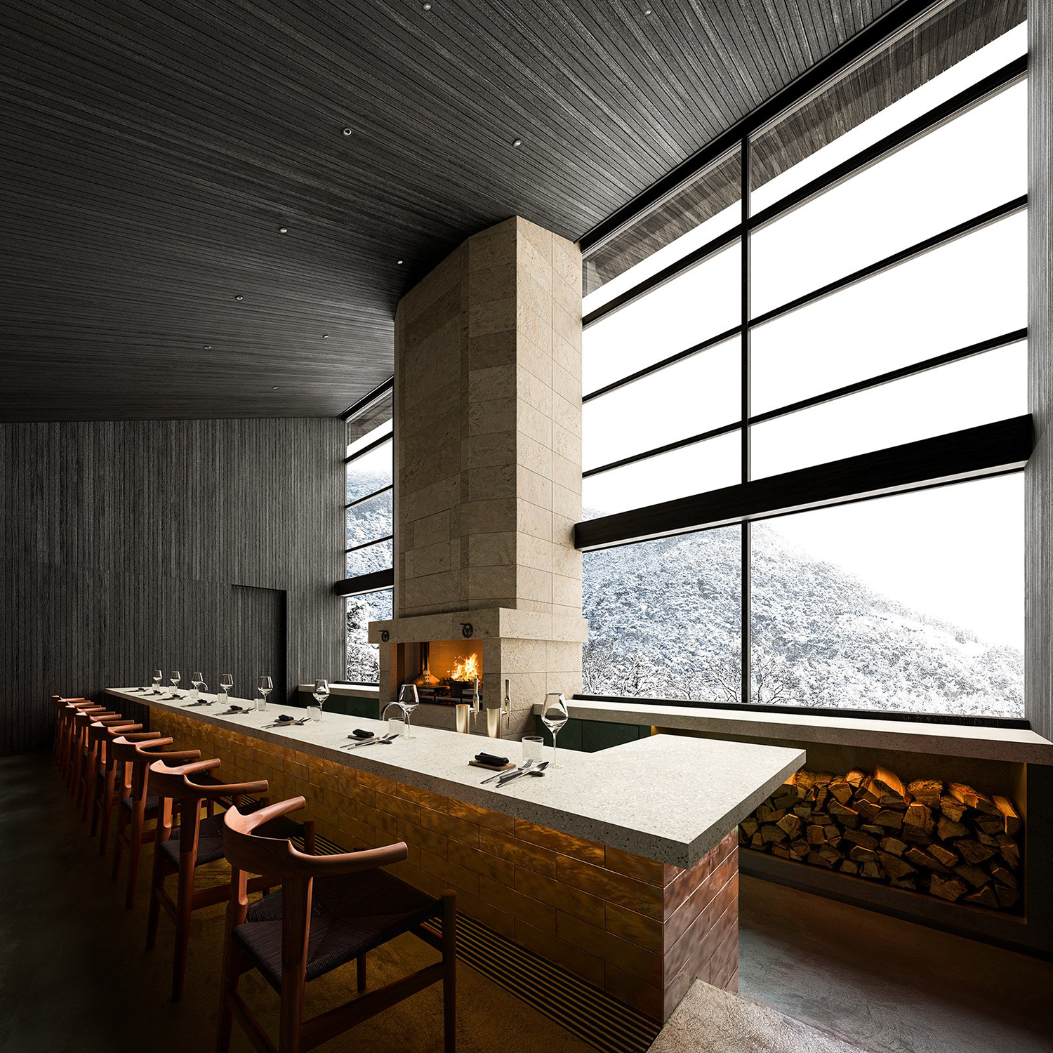 日本群马县水上町 NOT A HOTEL 温泉别墅丨SUPPOSE DESIGN OFFICE-53