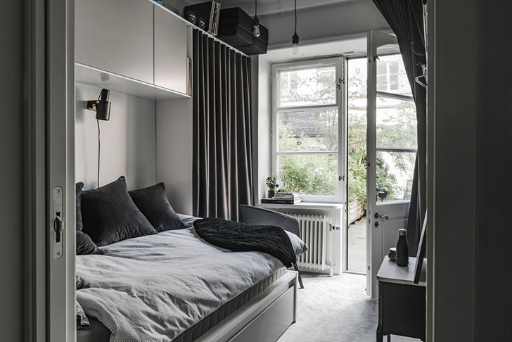 瑞典 96 平米黑白优雅公寓 | 简约风格的艺术呈现-20