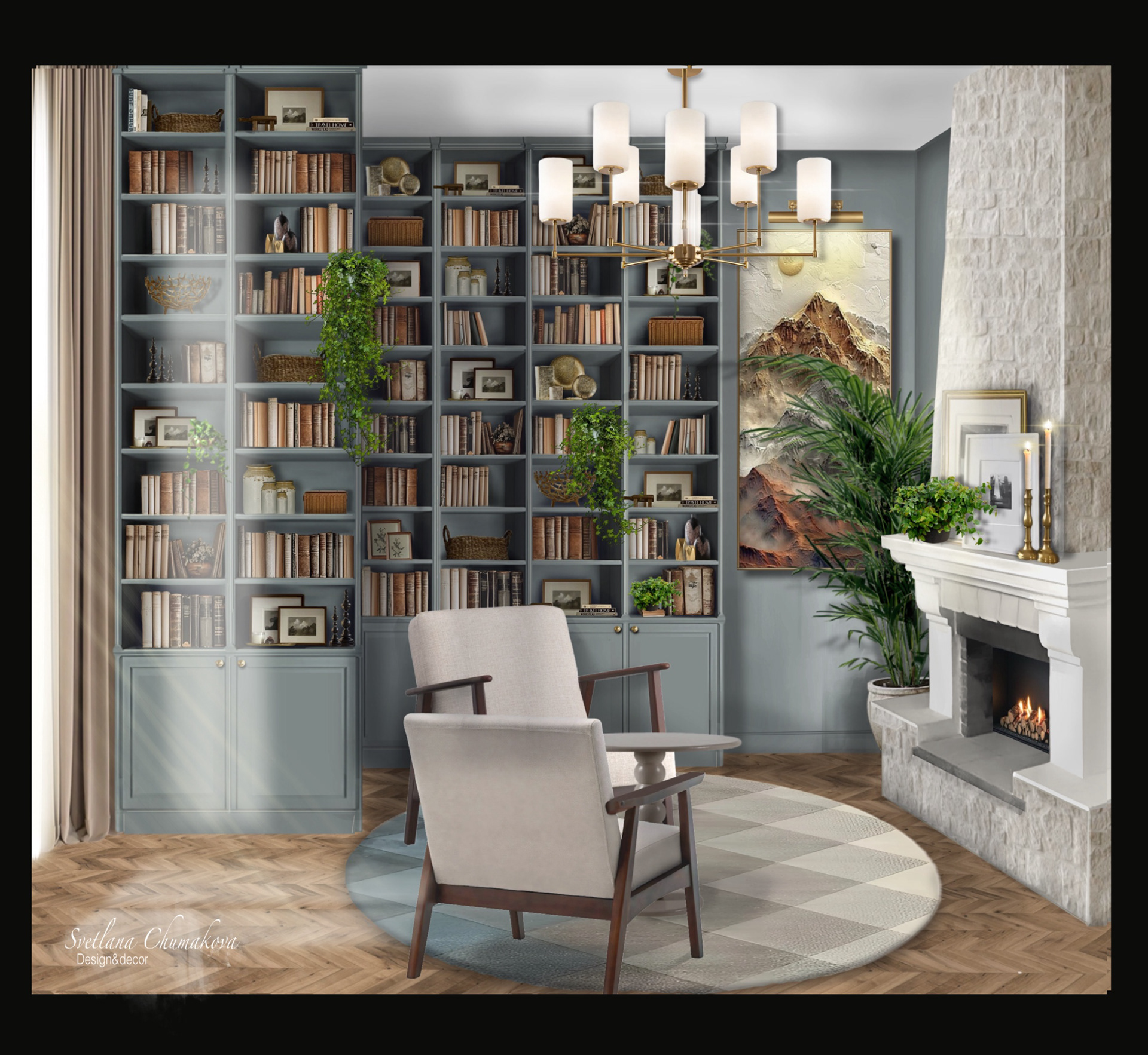 Редизайн части помещений в частном доме 2024 год-9