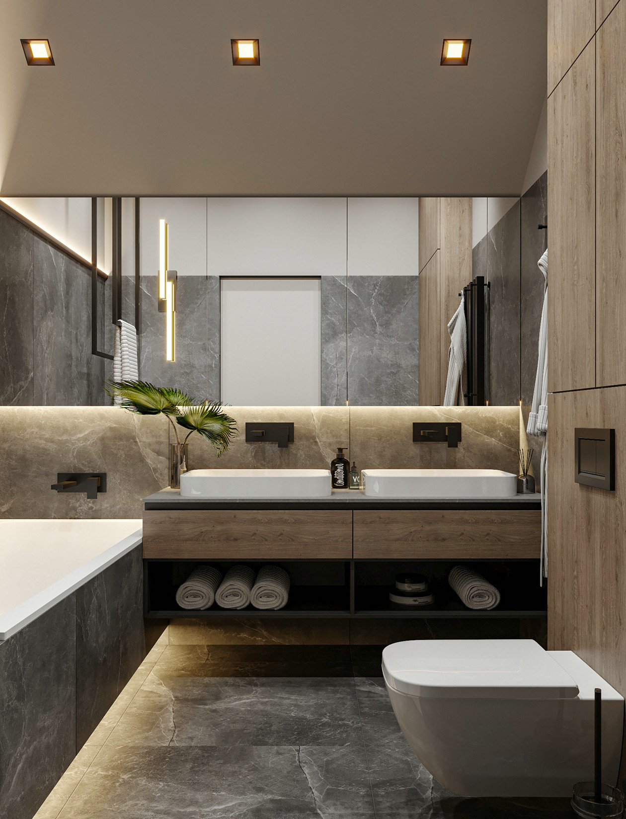 暖棕色系公寓设计-24