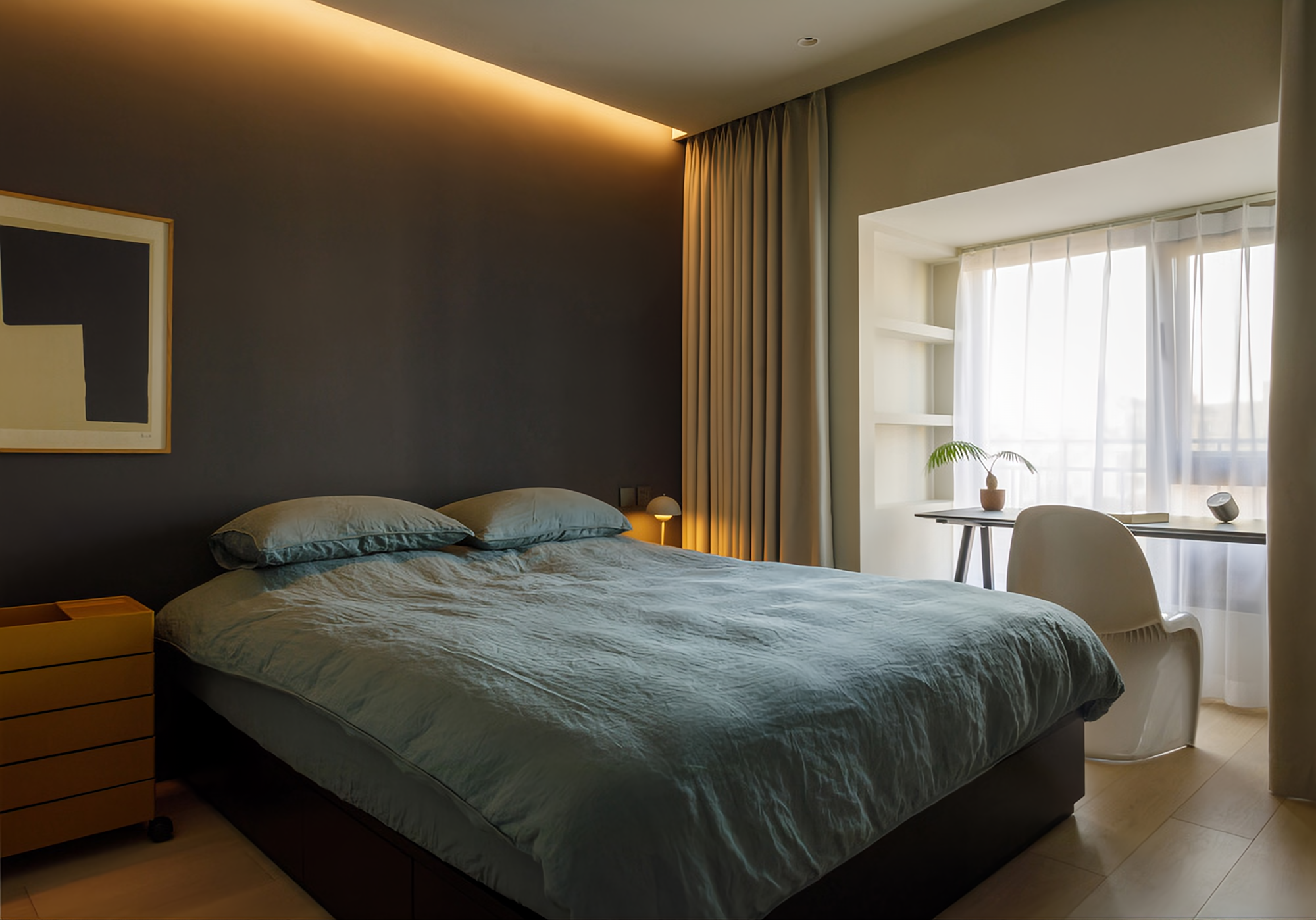 奶茶色的家丨中国北京丨NOTHING DESIGN-22