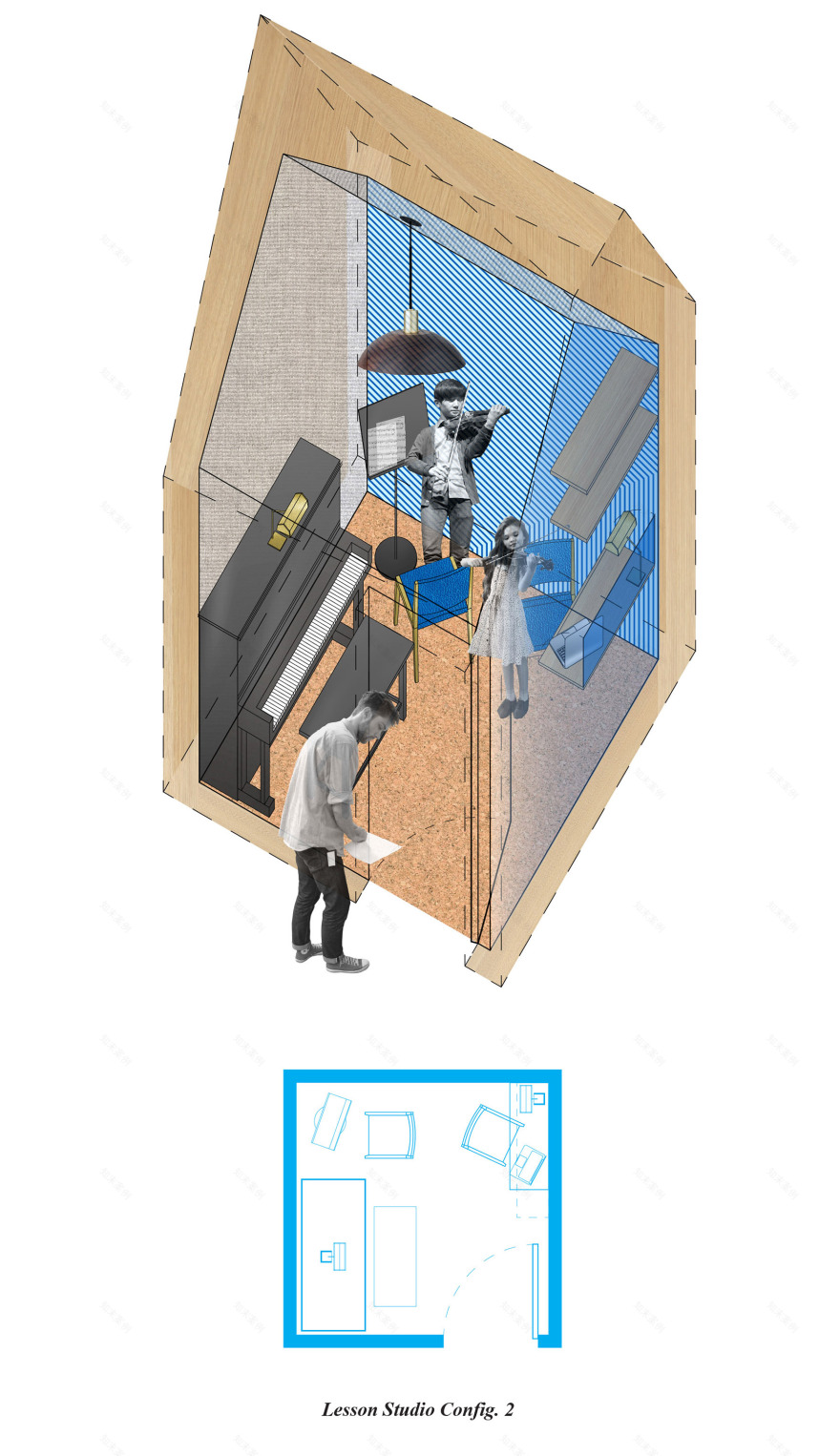 好莱坞大道上的 Silverlake 音乐学校,洛杉矶 / Bestor Architecture-27