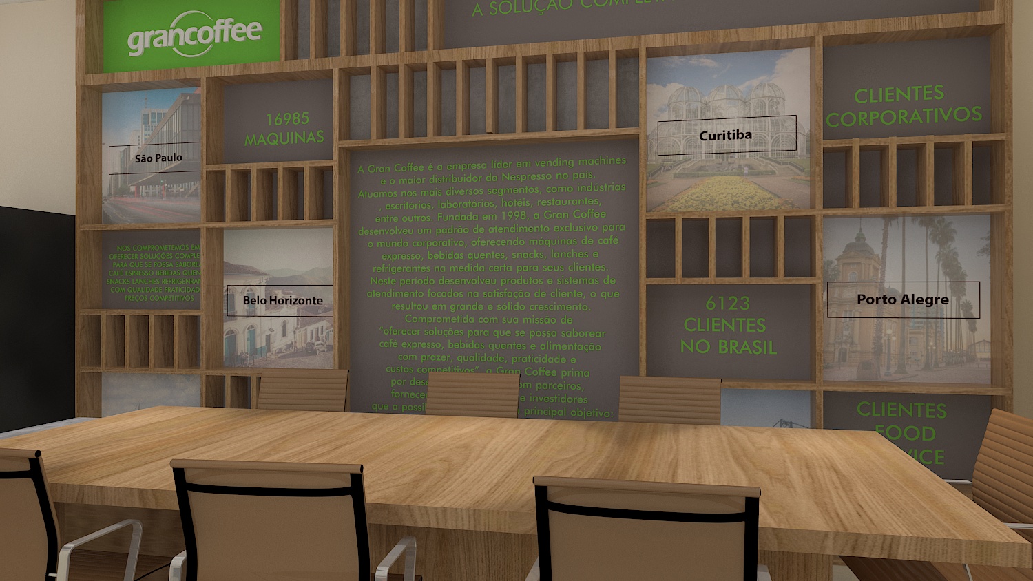Ambientação para showroom Grancoffee-2