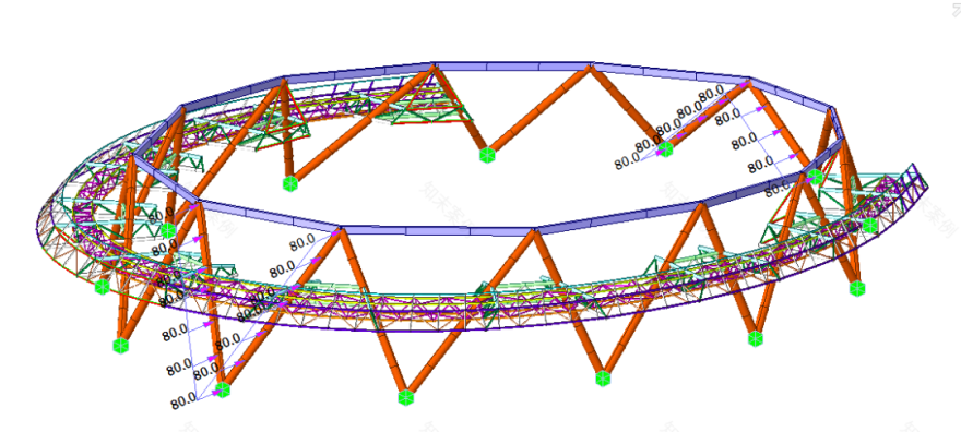 四川南充市复杂钢结构体育场馆设计丨中国南充-106