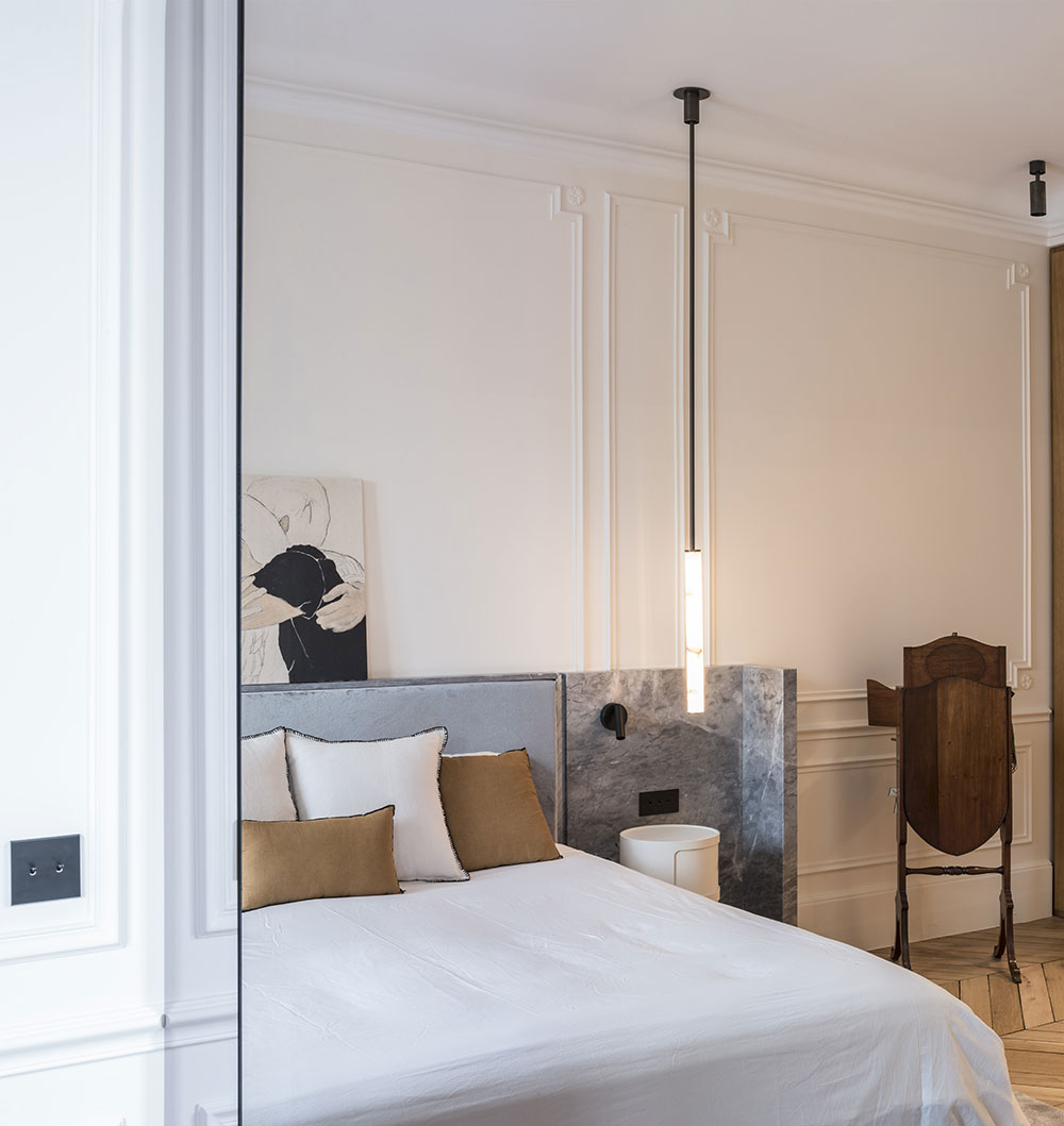 精致巴黎公寓中天然石材之美-7