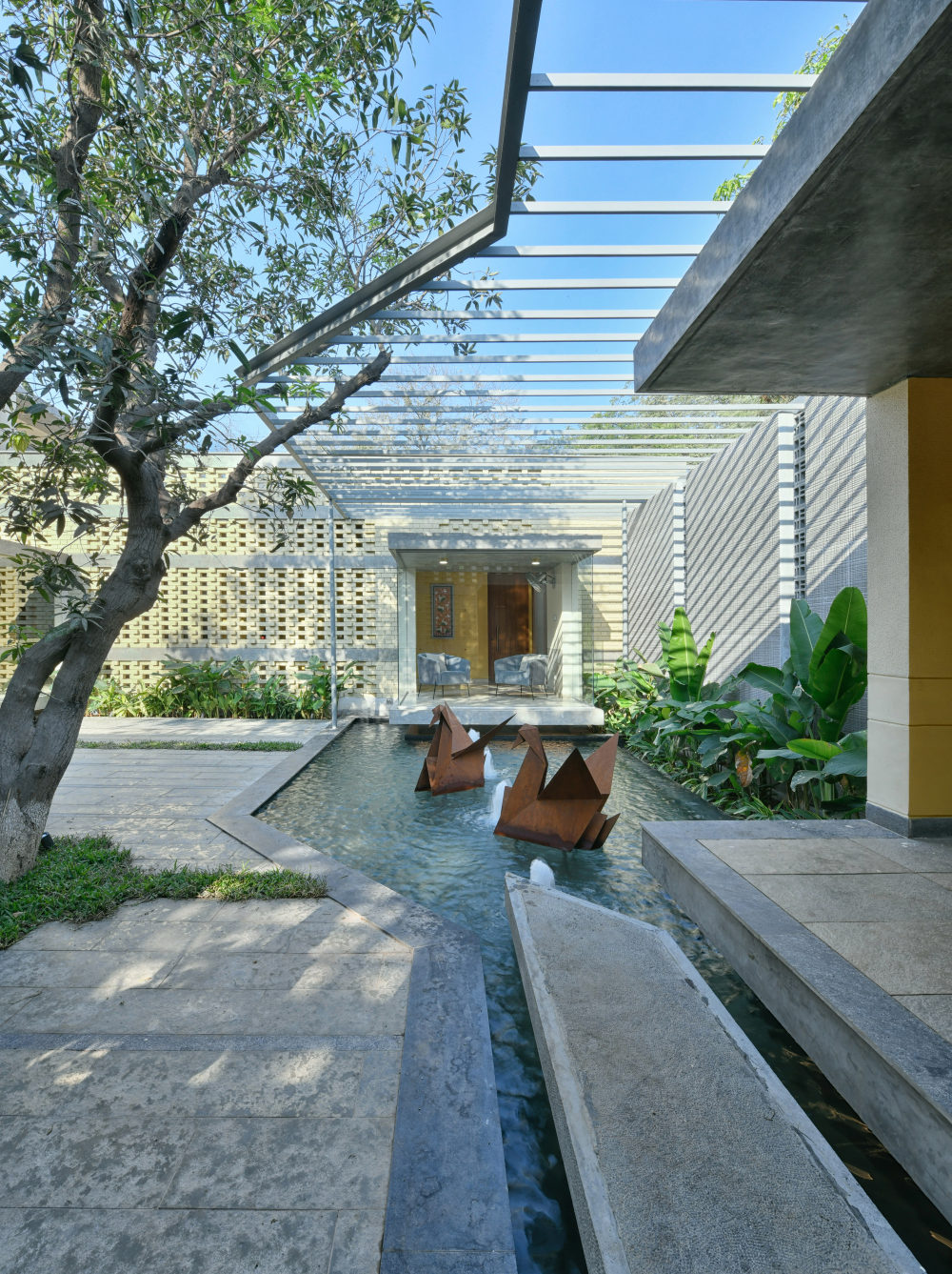 砖面具的房子 · 印度 Hyderabad 的退休住宅设计丨Baba Sashank,Vindhya Guduru-36