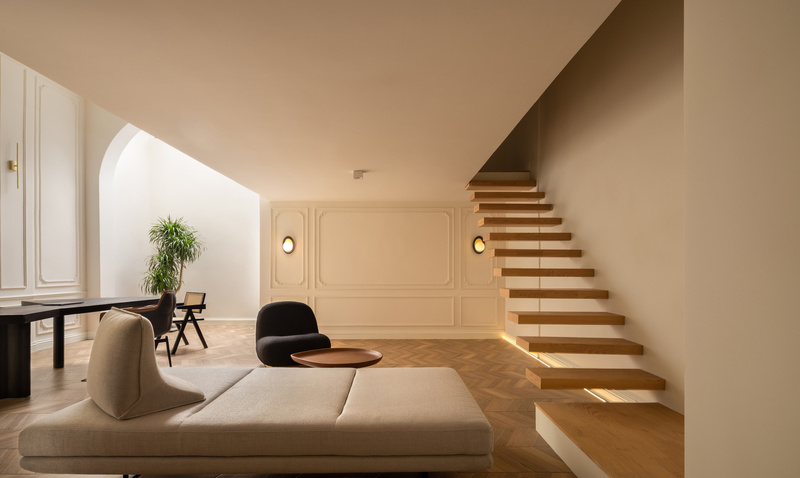 法式浪漫客厅设计，温馨互动空间-2