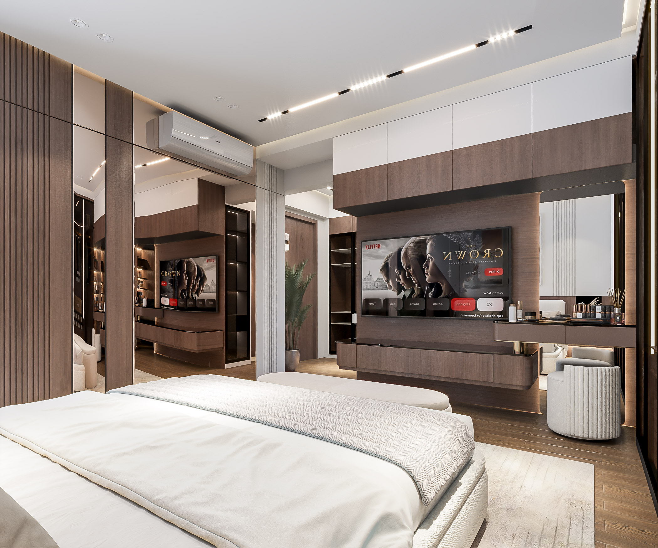 优雅带私人浴室的主卧设计丨S90 architect-8