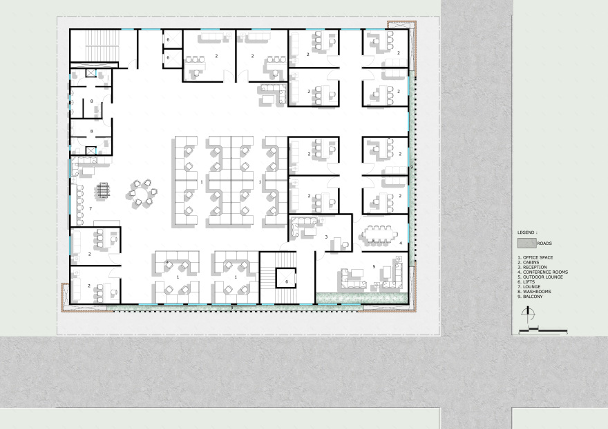 Veiled commercial comple·丨印度班加罗尔丨A.J Architects-24