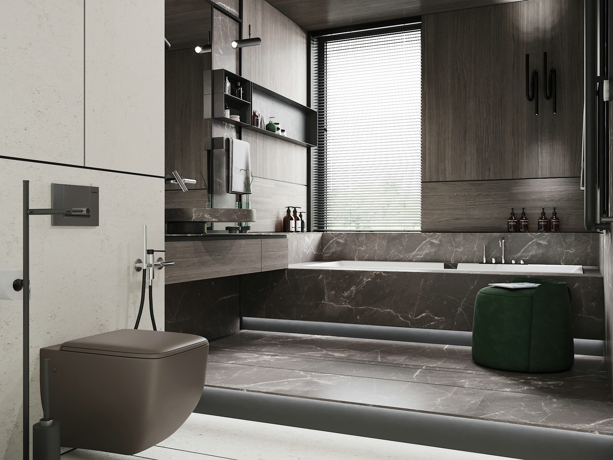 200平米的卧室和洗手间设计！-17