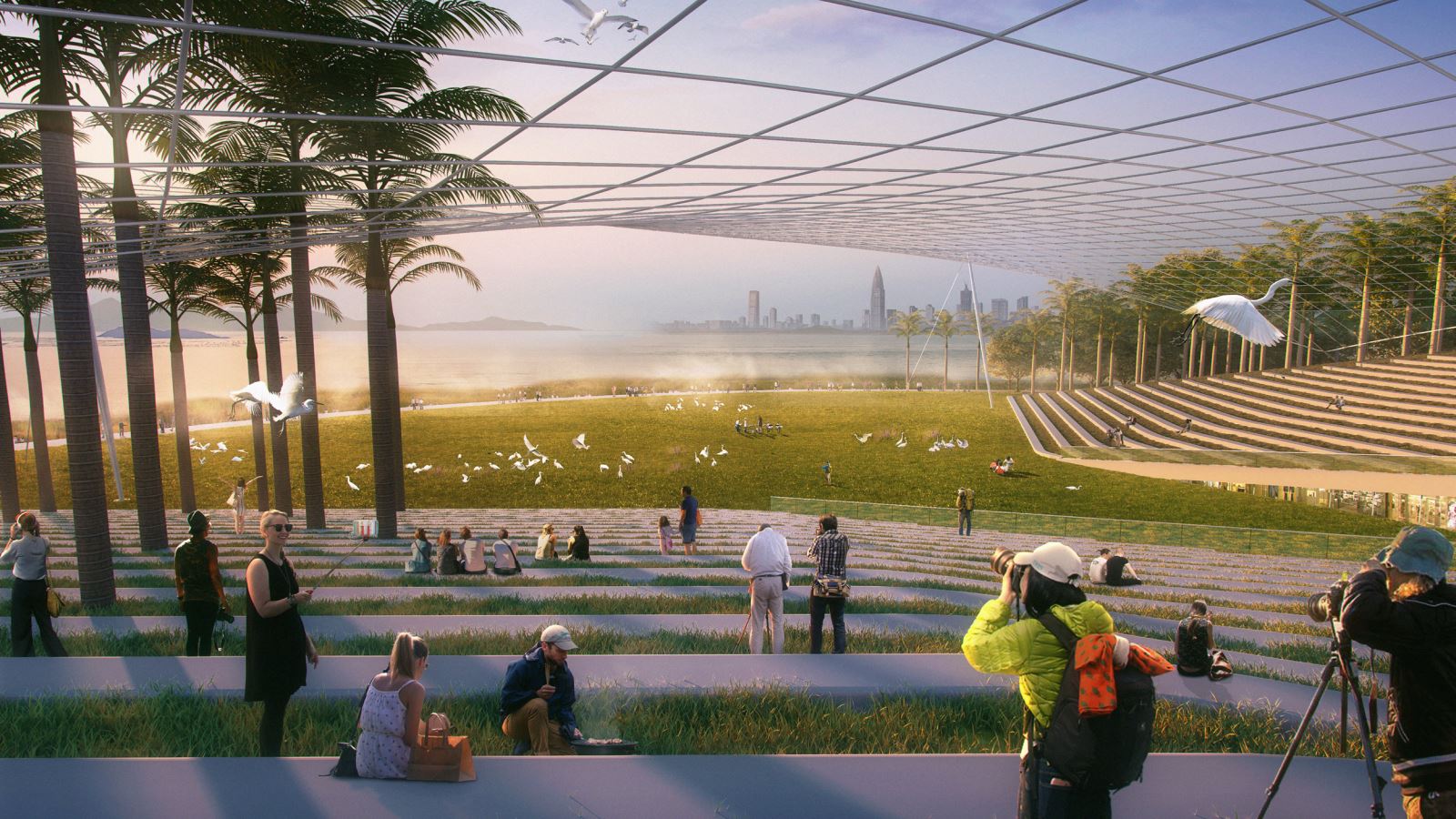 深圳湾超级总部中央绿轴景观-5