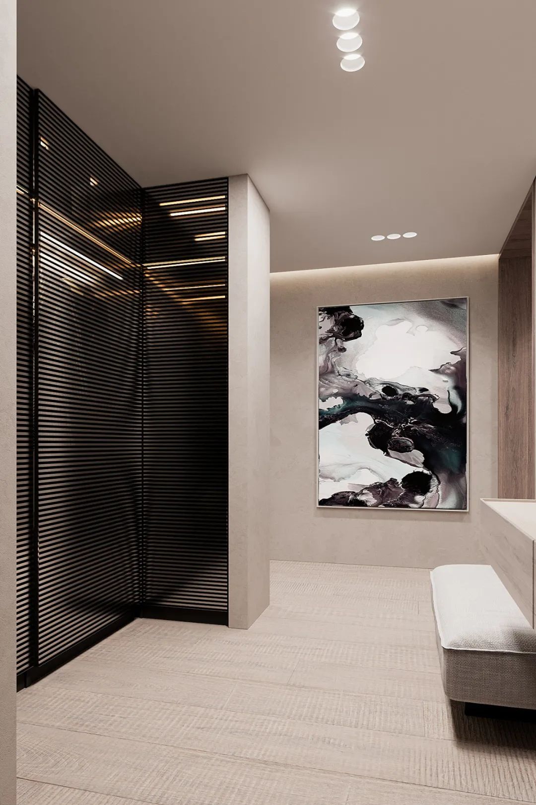 乌克兰现代家居设计展 | 原木、灰色与黑色的和谐空间-21