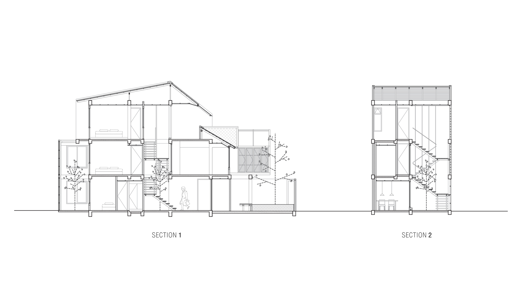 曼谷双宅别墅,灵活空间与自然融合-20