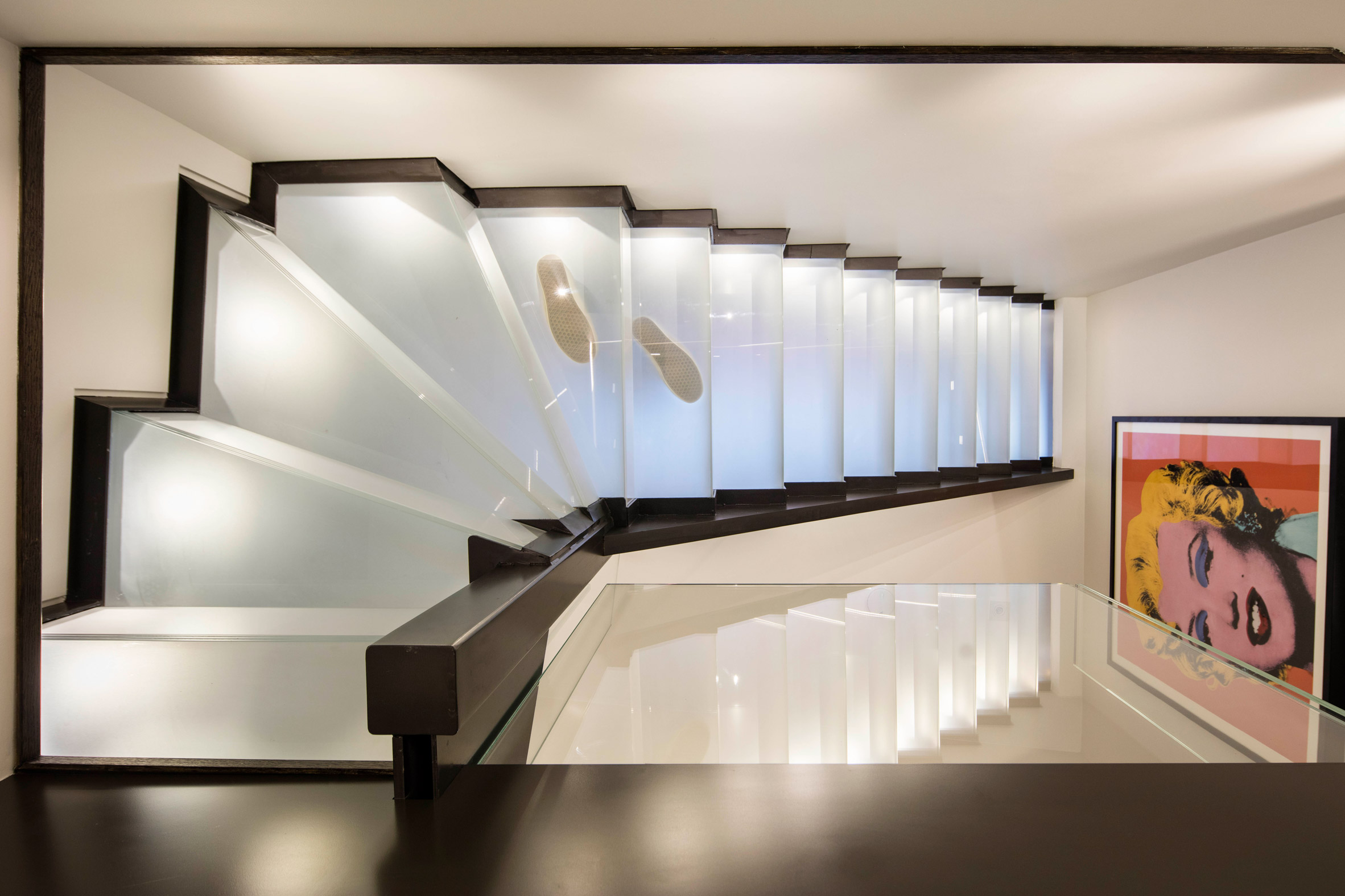 Pivoting louvres conceal windows of mews house by Belsize Architects-19
