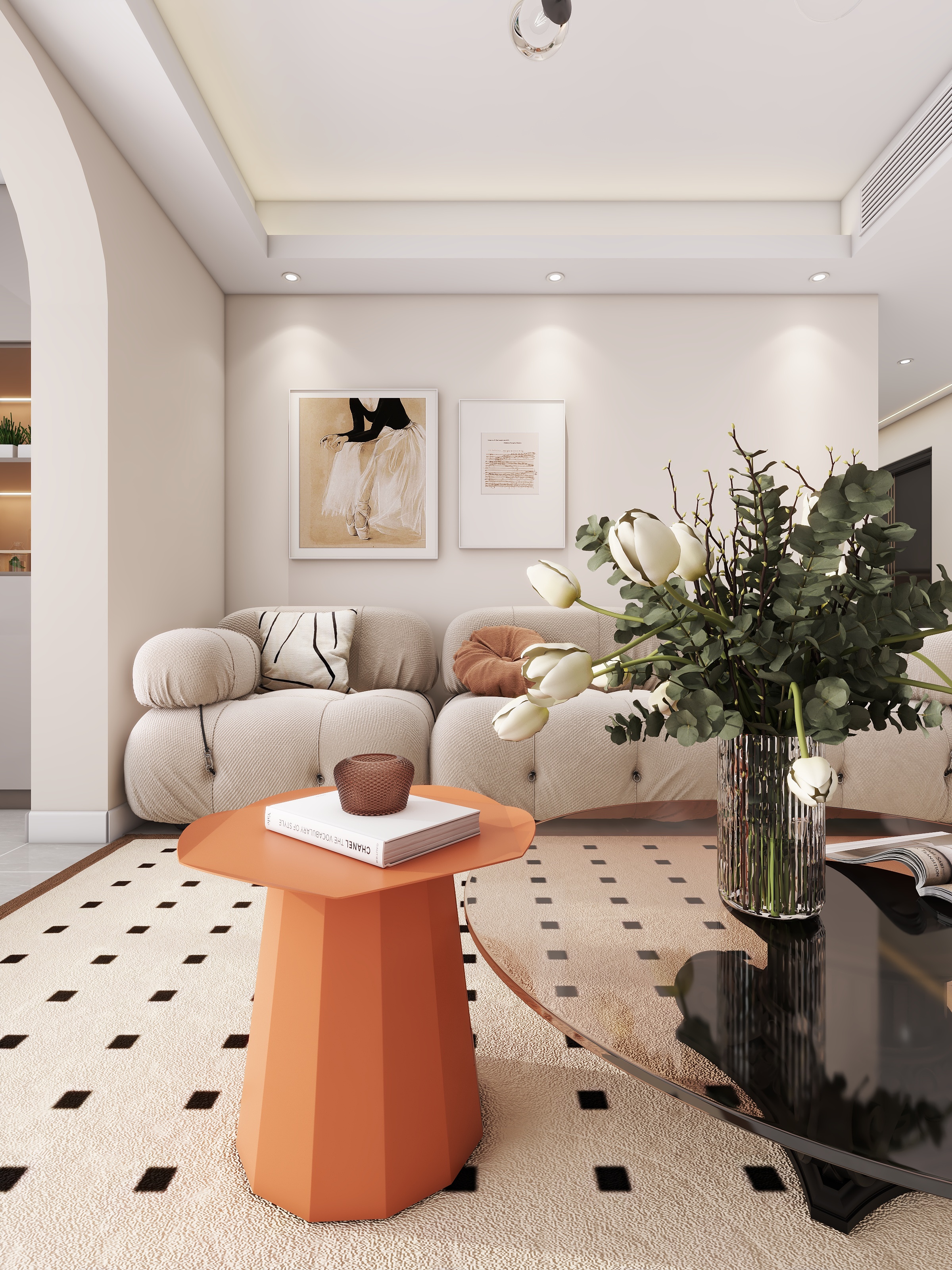 陕西安康万达one（119平方现代简约四居室）-3