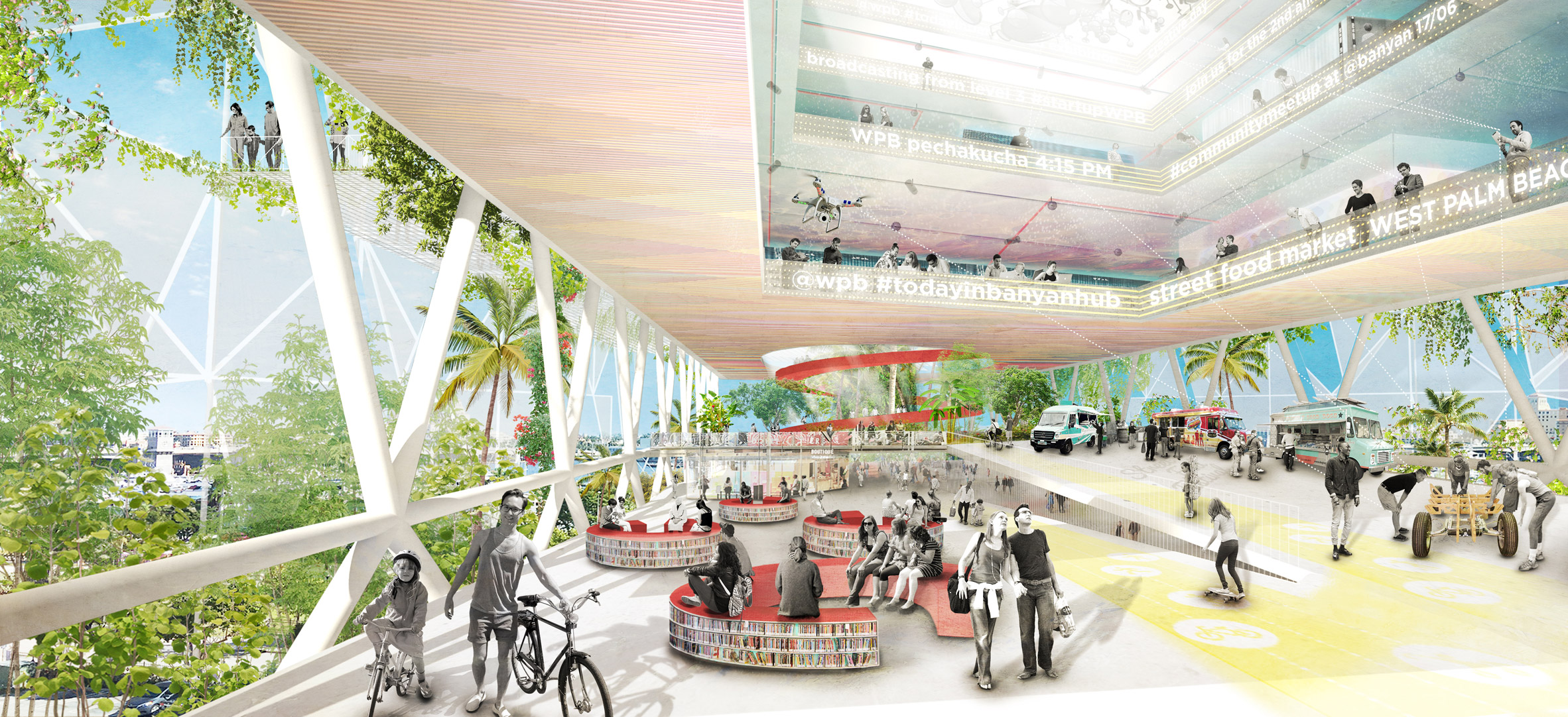 Ecosistema Urbano envisions bioclimatic domes for West Palm Beach-18