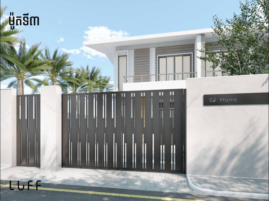 现代大门丨柬埔寨金边市丨Luff Studio-9