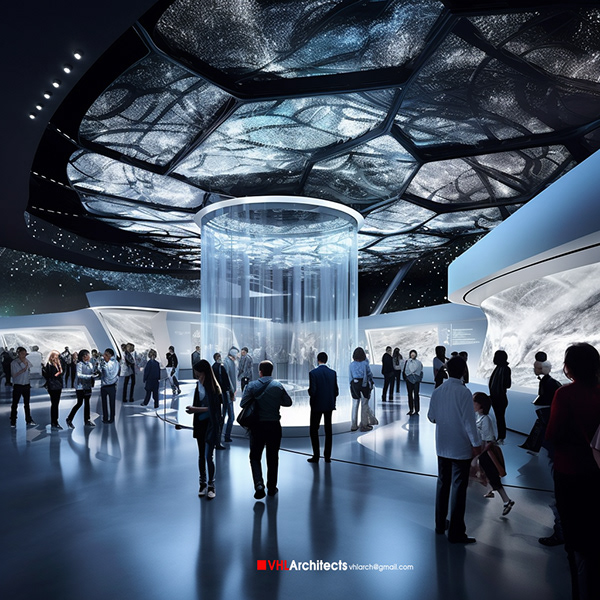 Future art exhibition center with NFT art & crypto art-10
