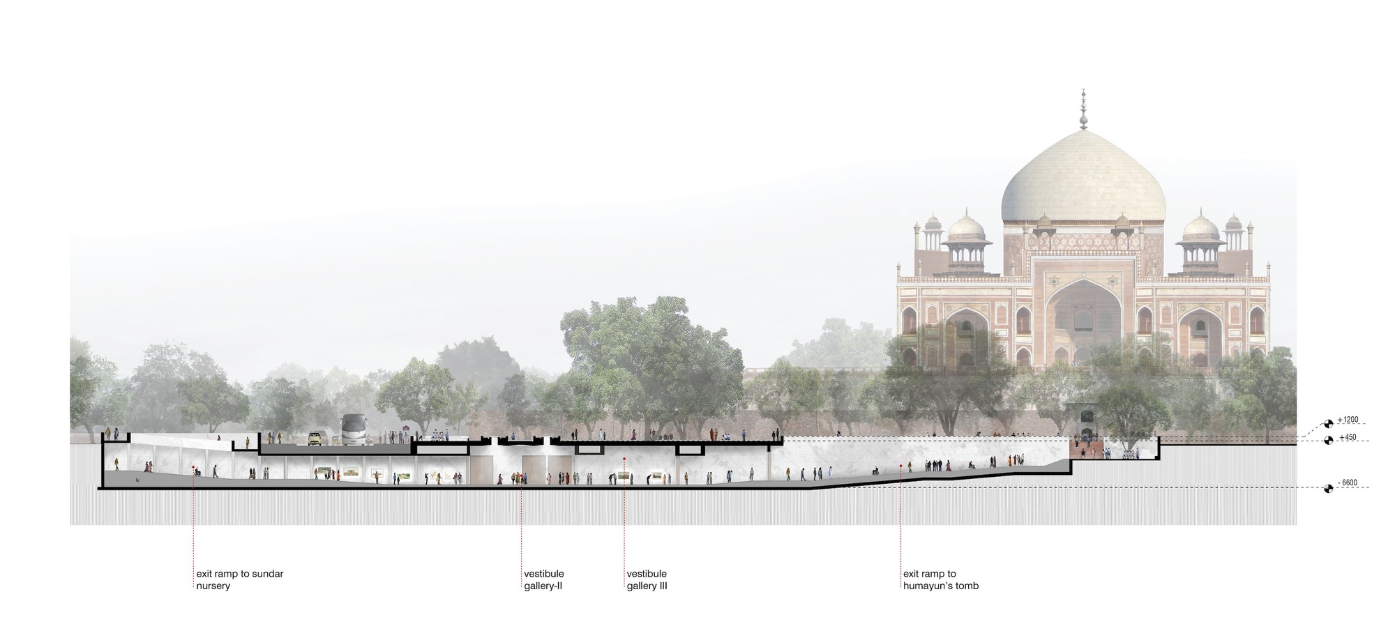 胡马雍陵遗址博物馆丨印度新德里丨Vir.Mueller Architects-23