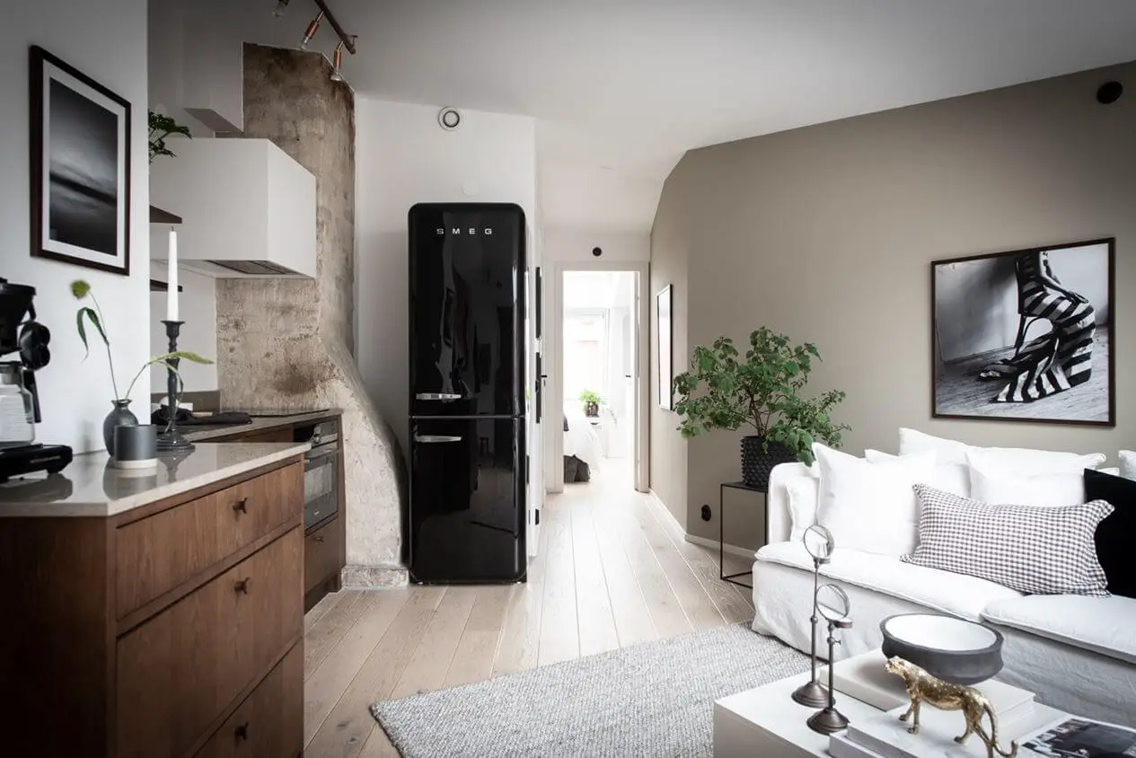 "瑞典 35m2 小户型阁楼公寓，空间利用与设计美感的完美结合"-5