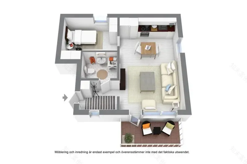 51 平米自然简约一居室-17