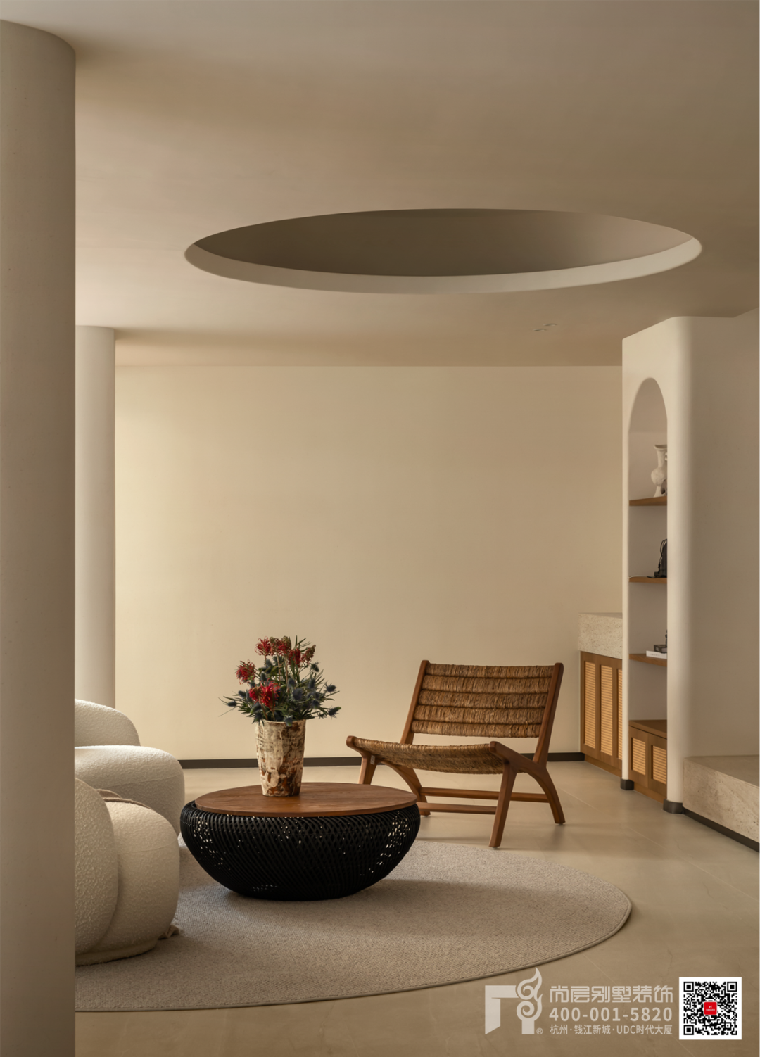 500㎡富春壹号院·木影流光·自然叙事的现代“剪影”别墅丨杭州尚层装饰-81