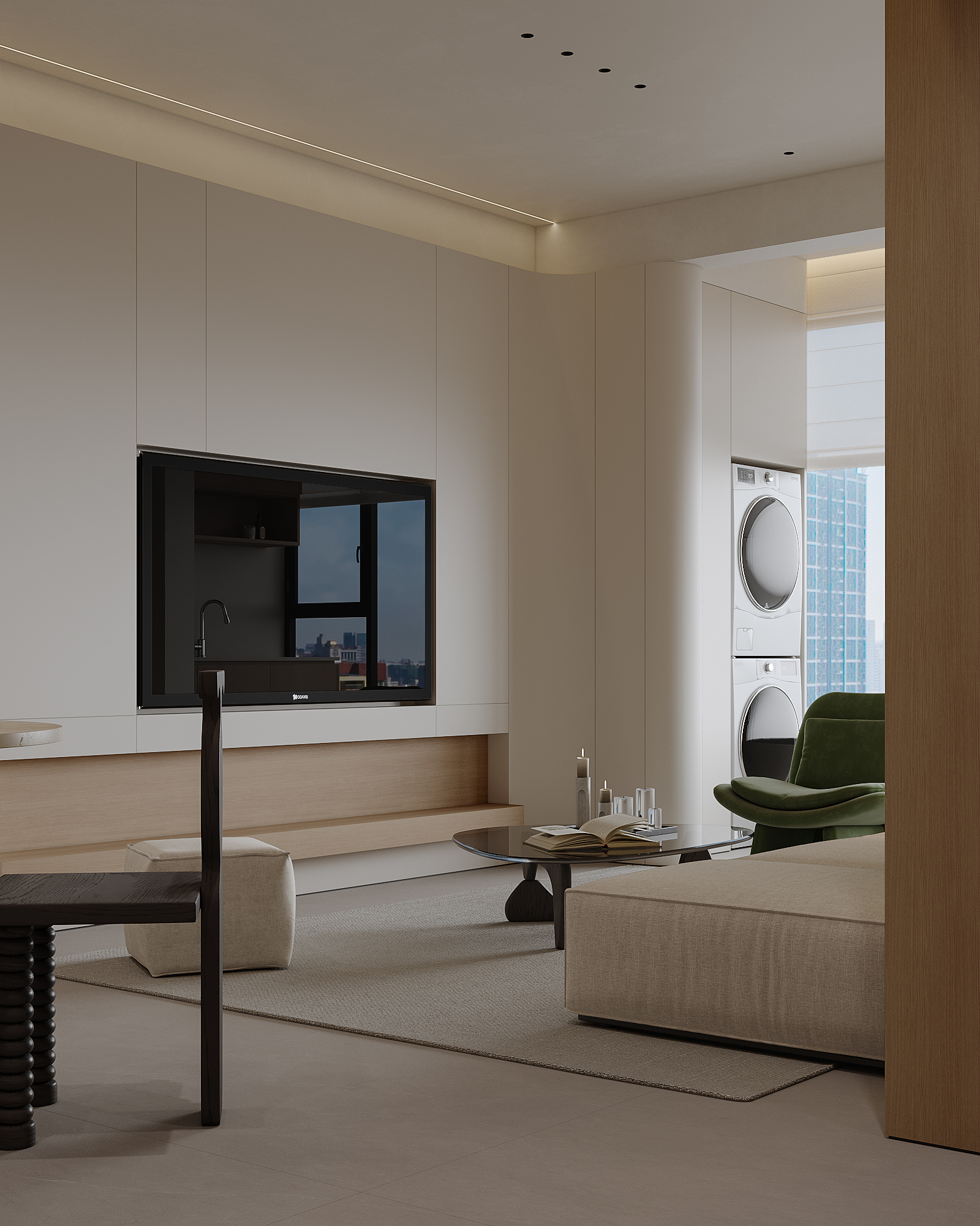 Vike表现新作|现代奶油家-4