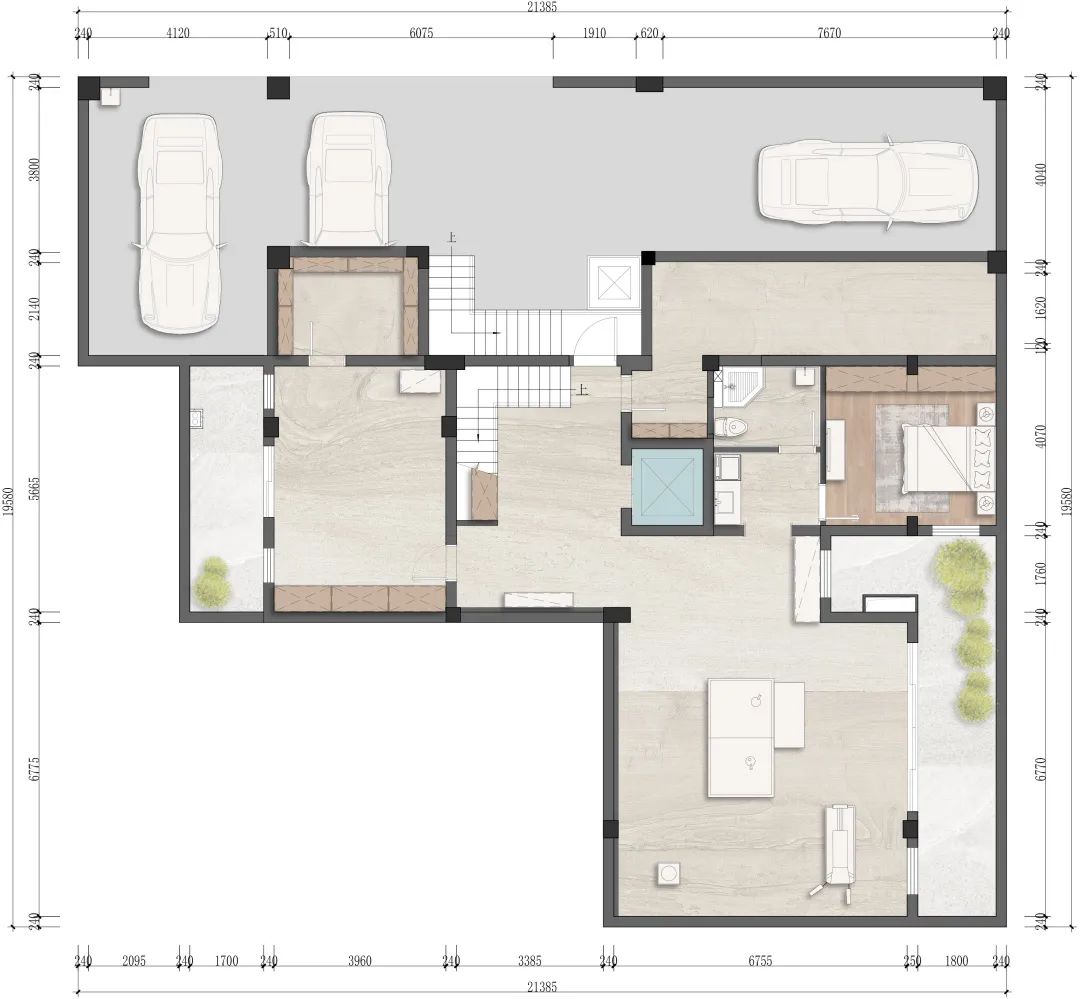 现代日式风别墅设计-5