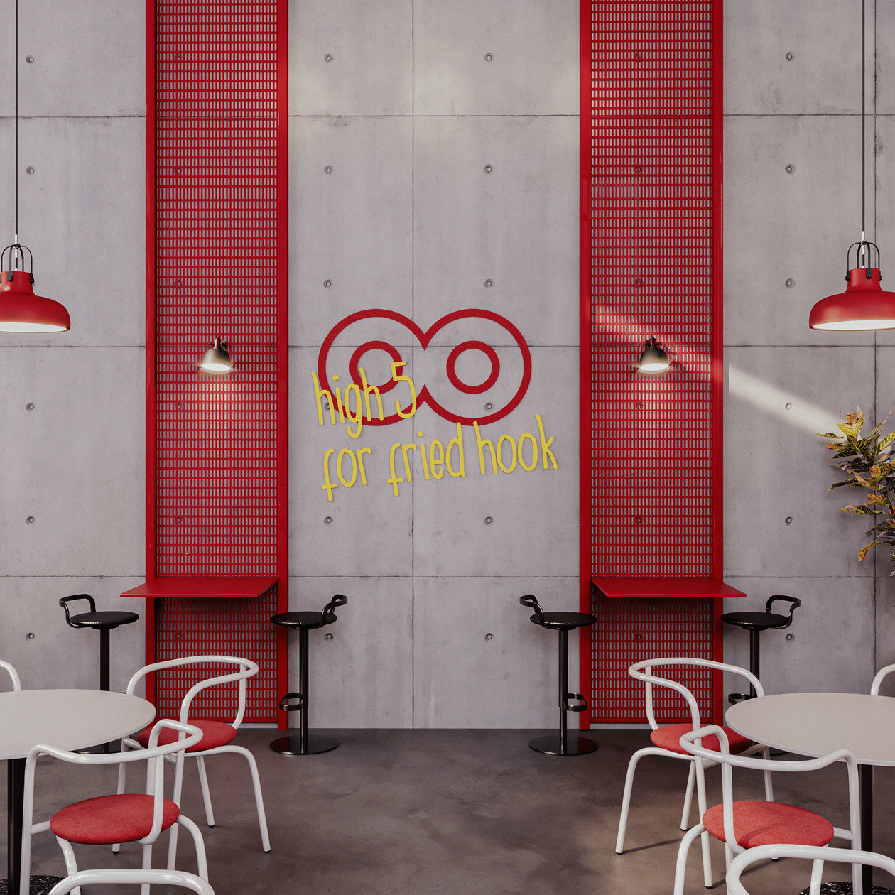 工业风快餐店设计-4