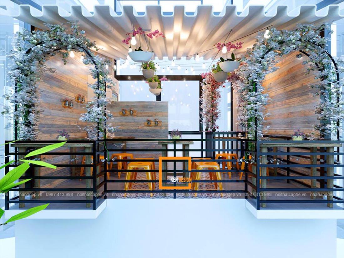 胡志明市花咖啡馆设计丨越南胡志明市丨Ken Design-28
