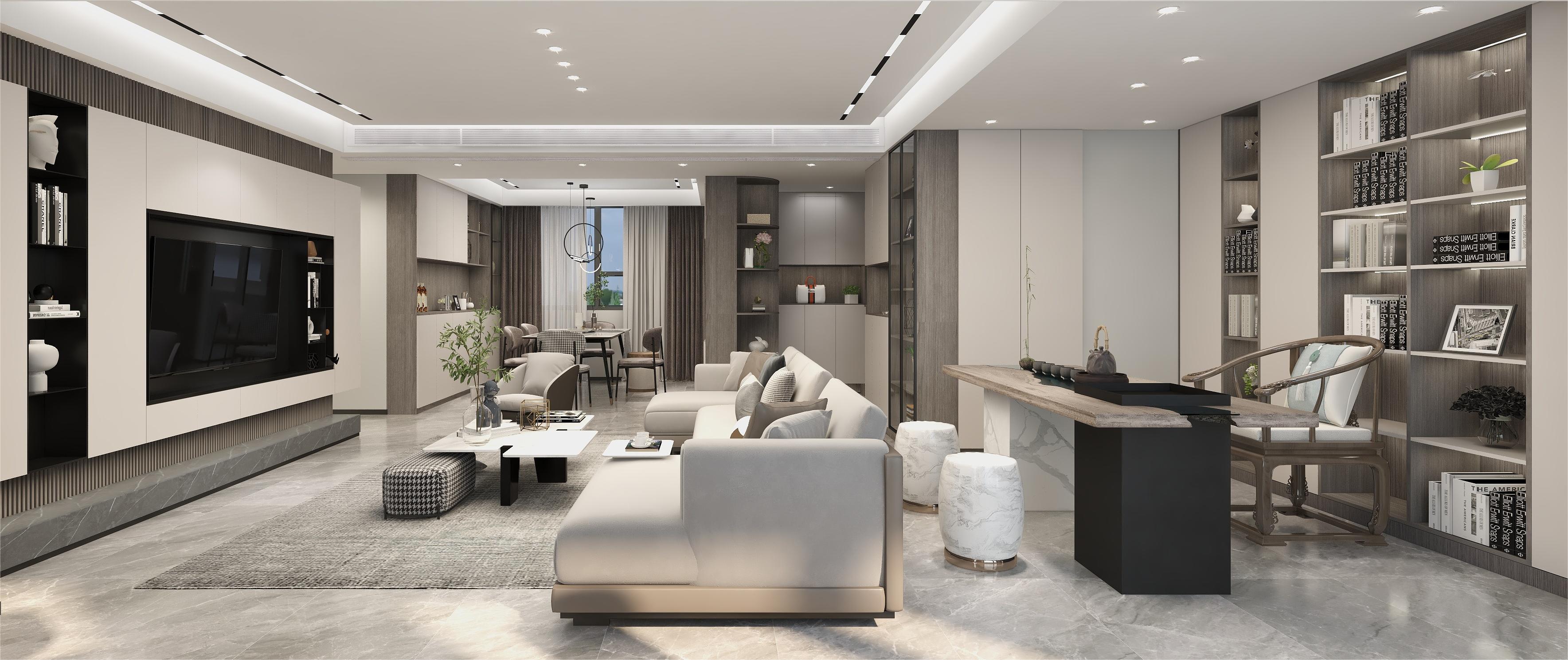 深圳如愿异地设计：合肥·国贸景城，黑白灰现代简约风-7