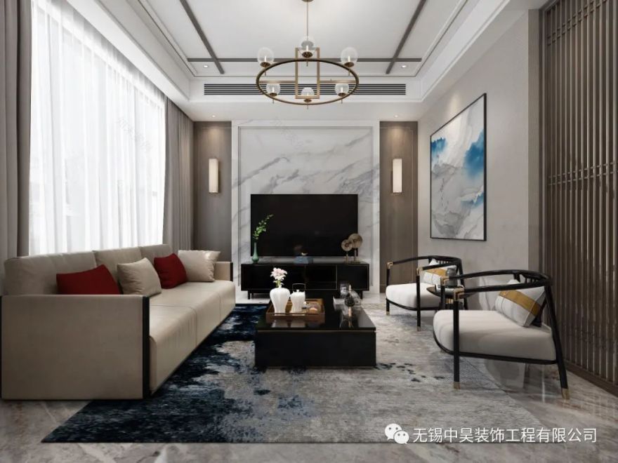 金轮·湖晓兰庭 | 现代中式风格别墅设计-31