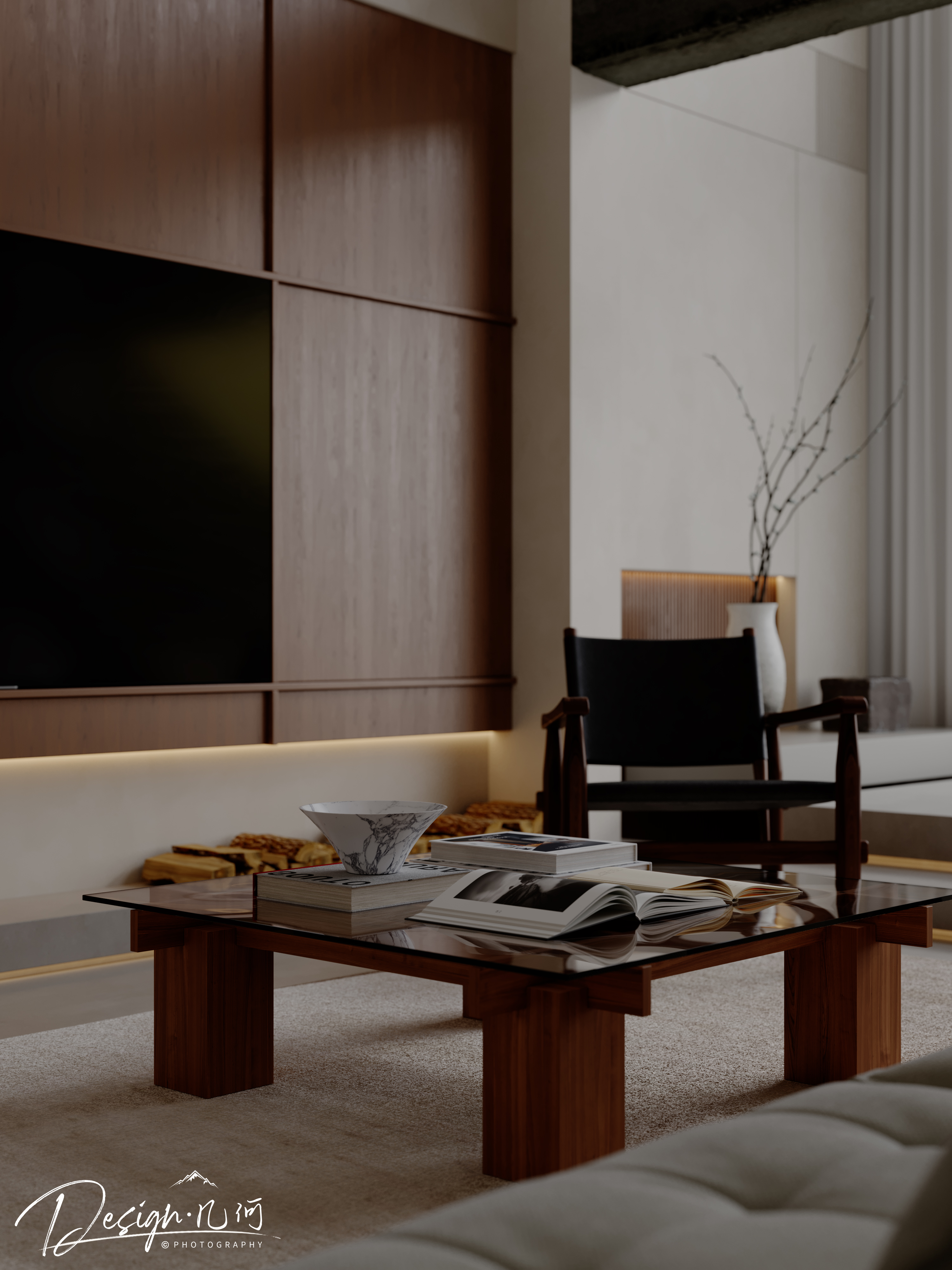 几何空间视觉表现 | 天玺湾中古风客餐厅（阴天篇）-3