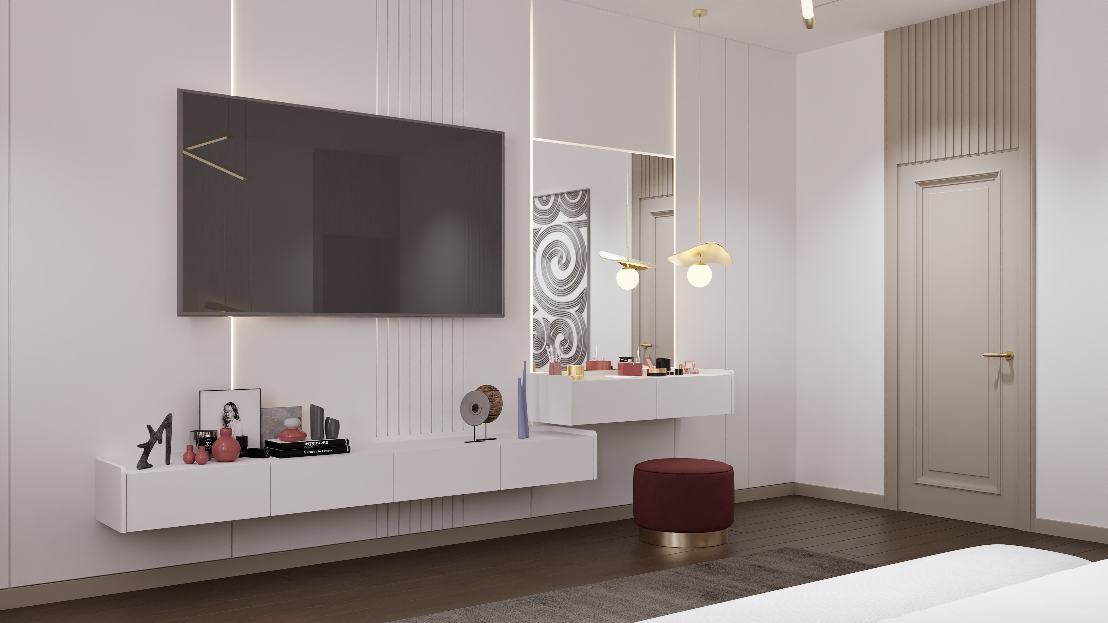 The modern bedroom-1