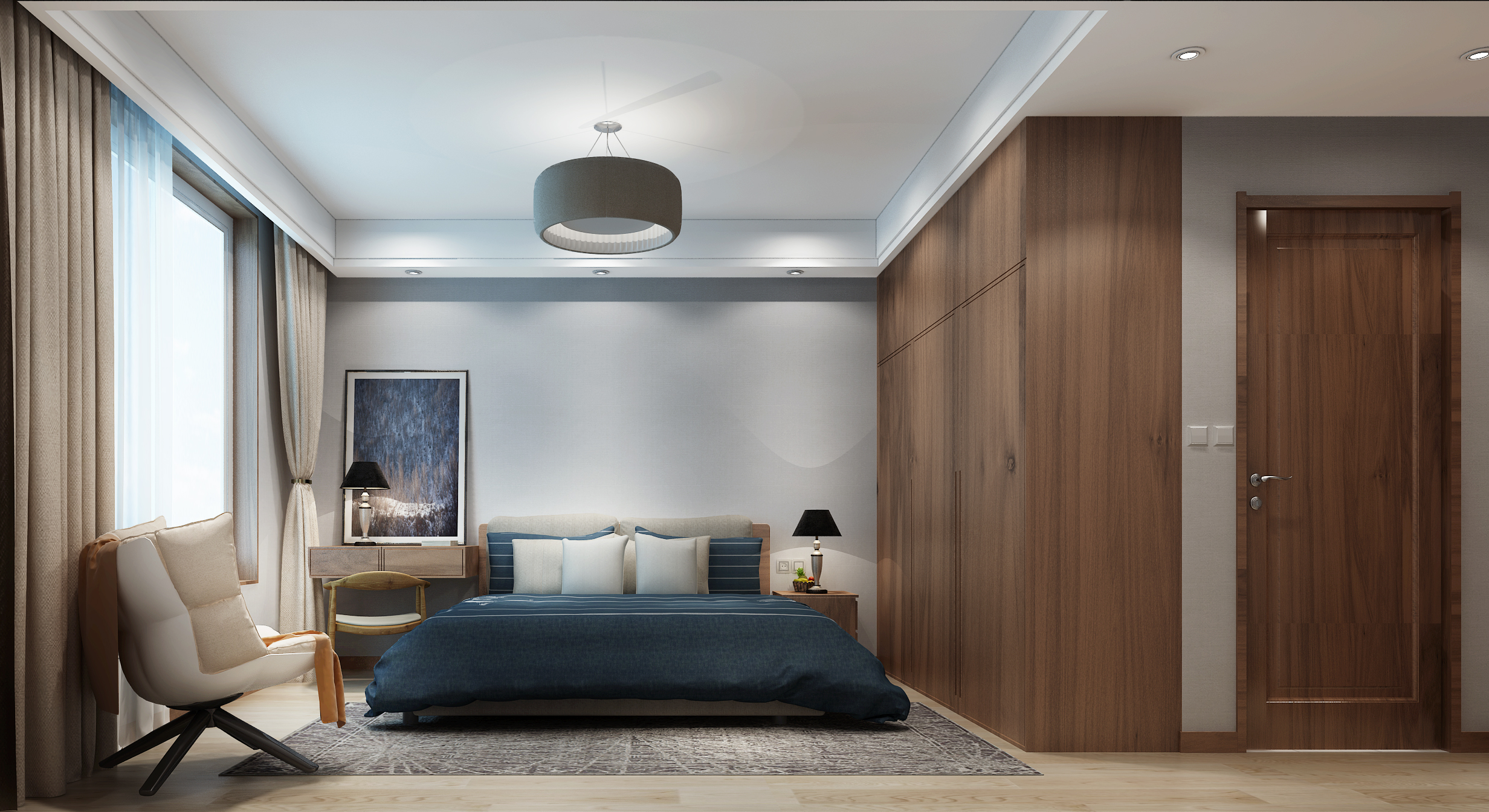 巩义五十中式温馨三居室-11