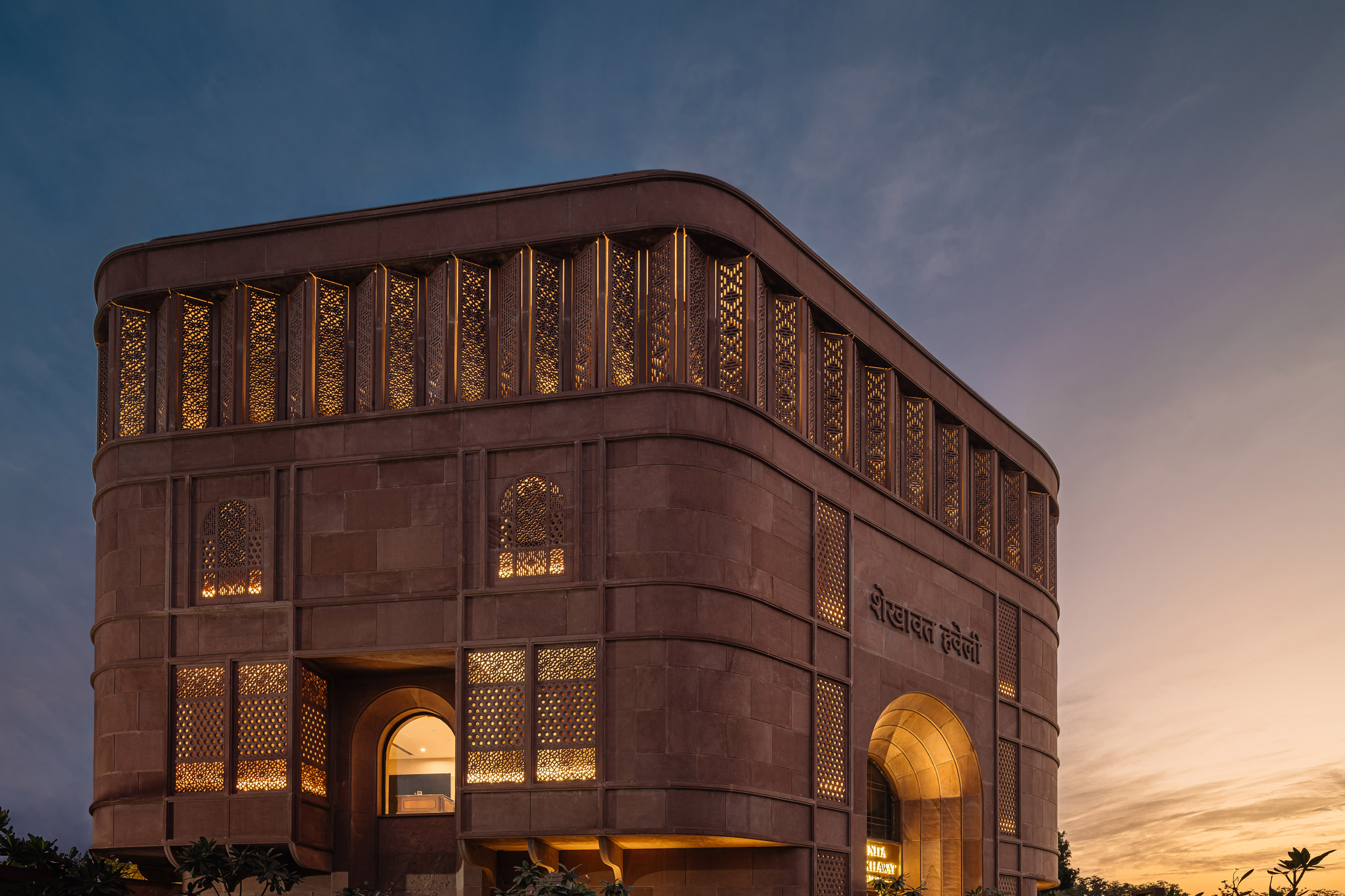 Studio Lotus wraps stone lattices around museum-cum-jewellery store in Jaipur-35